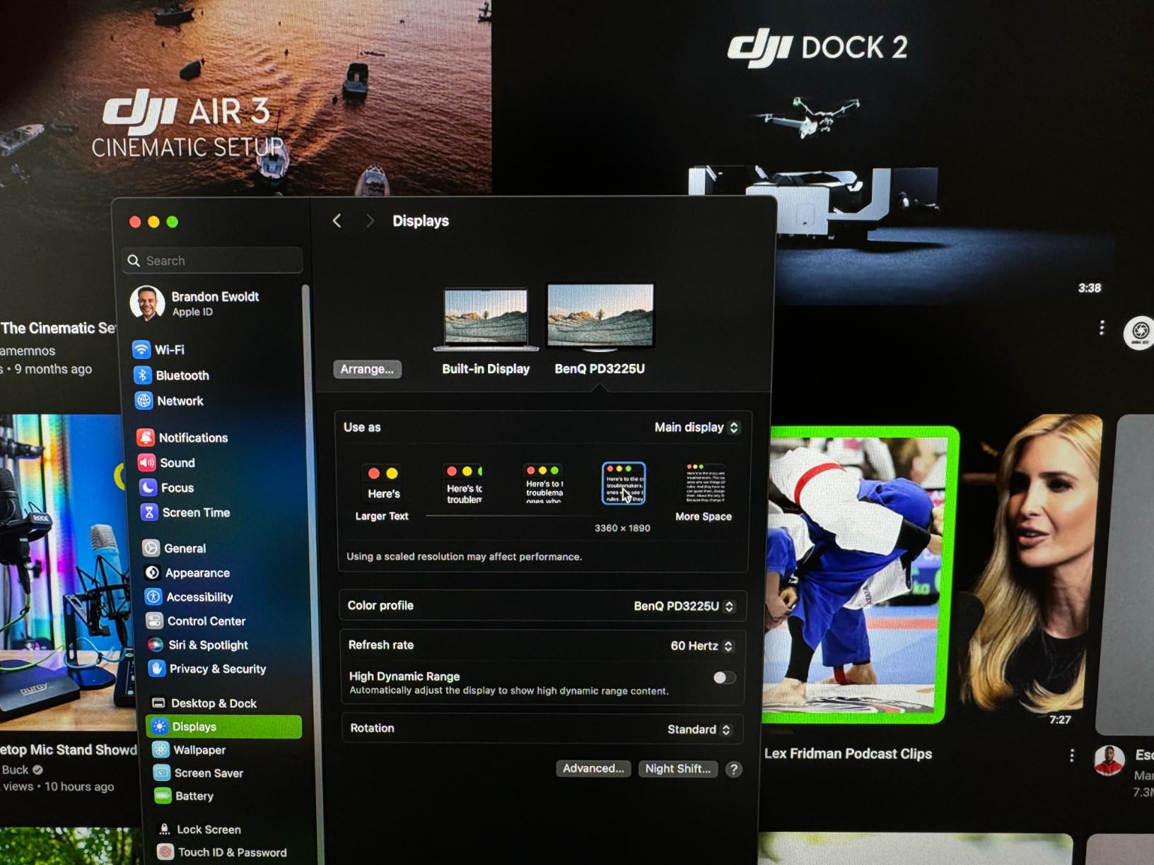 BenQ PD3225U 32 Inch 4K IPS Black UHD Thunderbolt Monitor for MacBook, AQCOLOR, 98% P3, 100% sRGB & Rec.709, DeltaE ≤2, Uniformity, Factory Calibration, USB-C 85W, USB Hub, Daisy Chain, KVM Switch Customer Review BenQ PD3225U 32 Inch 4K IPS Black UHD Thunderbolt Monitor for MacBook, AQCOLOR, 98% P3, 100% sRGB & Rec.709, DeltaE ≤2, Uniformity, Factory Calibration, USB-C 85W, USB Hub, Daisy Chain, KVM Switch - Customer Photo 5