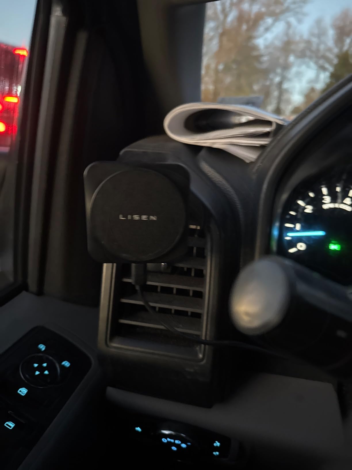 LISEN 2 Pack Fits Magsafe Car Mount Charger for iPhone 17 Car Mount, [Heat Dissipation] 15W Magnetic Wireless Car Charger, 2025 Mag Safe Car Charger Mount Vent Charger for iPhone 17 Pro Max 16 15 14 - Customer Photo 1