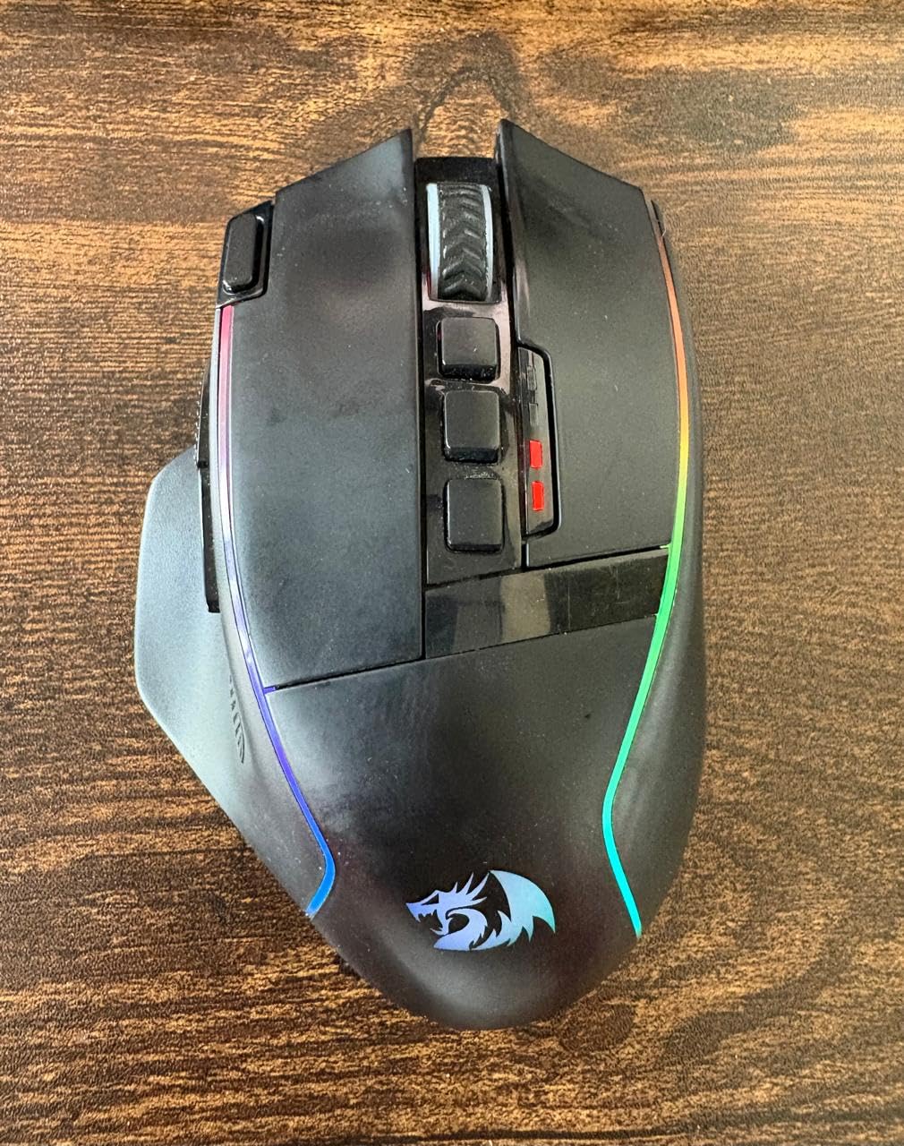 Redragon Wireless Gaming Mouse, Tri-Mode 2.4G/USB-C/Bluetooth Ergonomic Mouse Gaming, 8000 DPI, RGB Backlit Programmable Wireless Mouse, Rechargeable, 250 Hrs for Laptop PC Mac, M814 - Customer Photo 2