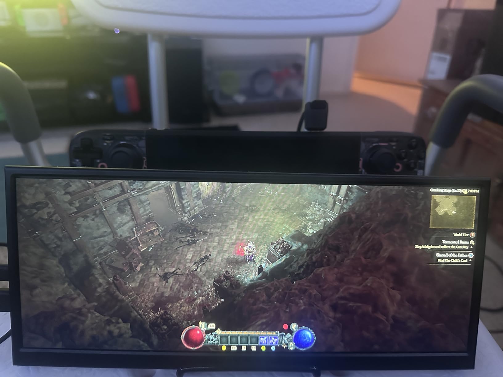 12.3 Inch Touchscreen Secondary Monitor, IPS Stretched Bar LCD Travel Touch Display 1920 * 720 HDMI USBC, Portable Touch Screen for Laptop Computer Windows Aida64 GPU CPU RAM Monitoring - Customer Photo 5