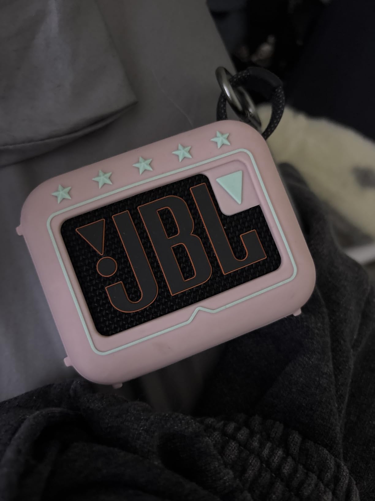 JBL Go 4 - Ultra-Portable, Waterproof and Dustproof Bluetooth Speaker, Big Pro Sound with Punchy bass, 7-Hour Built-in Battery, Made in Part with Recycled Materials (Blue) Customer Review JBL Go 4 - Ultra-Portable, Waterproof and Dustproof Bluetooth Speaker, Big Pro Sound with Punchy bass, 7-Hour Built-in Battery, Made in Part with Recycled Materials (Blue) - Customer Photo 4