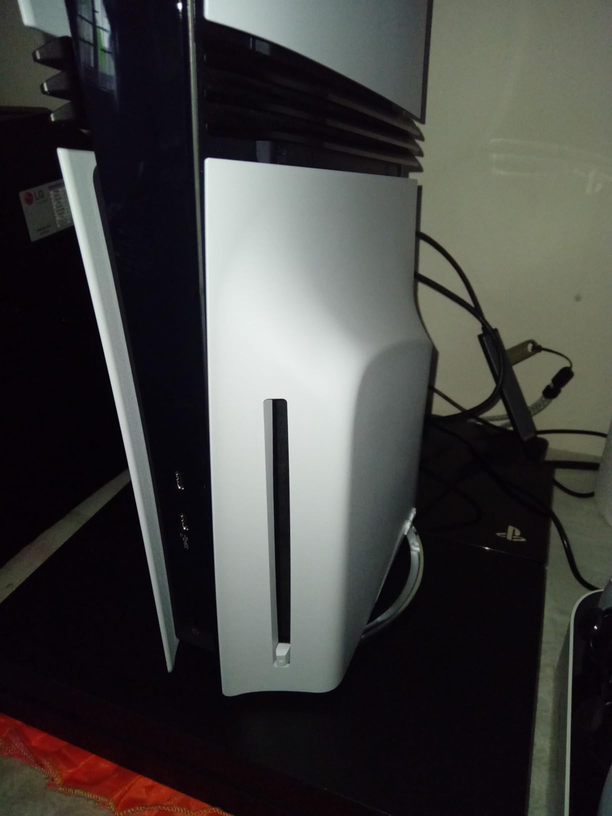 PS5 Slim Stand Vertical Stand for PS5/PS5 Slim Consoles Non-Slip Base Mount for PlayStation 5 Accessories - Customer Photo 1