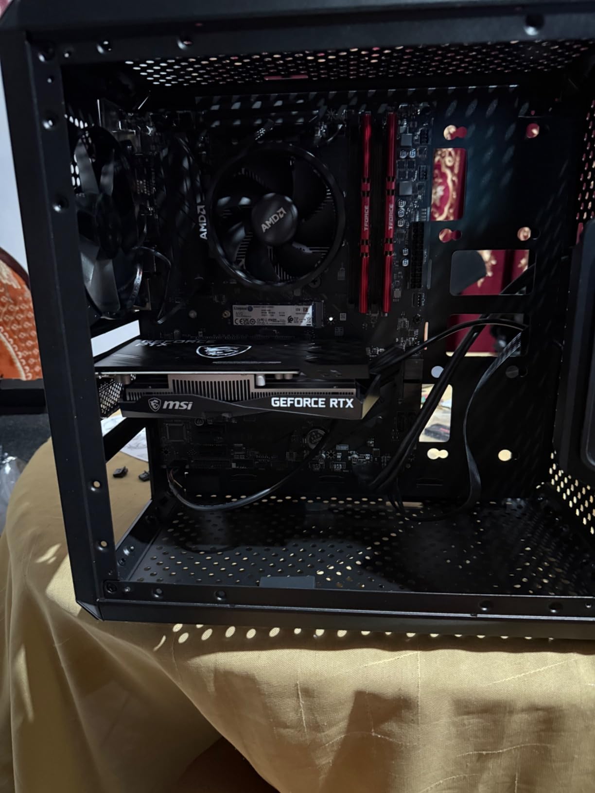 MSI Gaming RTX 3050 Gaming X 6G Graphics Card (NVIDIA RTX 3050, 96-Bit, Boost Clock: 1507 MHz, 6GB GDDR6 14 Gbps, HDMI/DP, Ampere Architecture) - Customer Photo 2