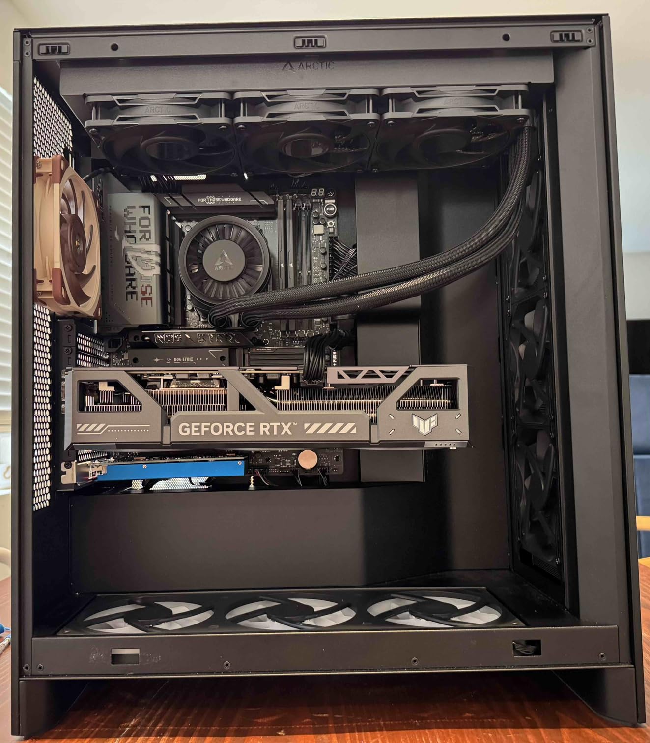 NZXT H7 Flow 2024 - Mid-Tower ATX Airflow Case - Includes Pre-Installed 3 x 120mm Fans - Supports Bottom Fans for Dedicated GPU Cooling - Cable Management - Black Customer Review NZXT H7 Flow 2024 - Mid-Tower ATX Airflow Case - Includes Pre-Installed 3 x 120mm Fans - Supports Bottom Fans for Dedicated GPU Cooling - Cable Management - Black - Customer Photo 1