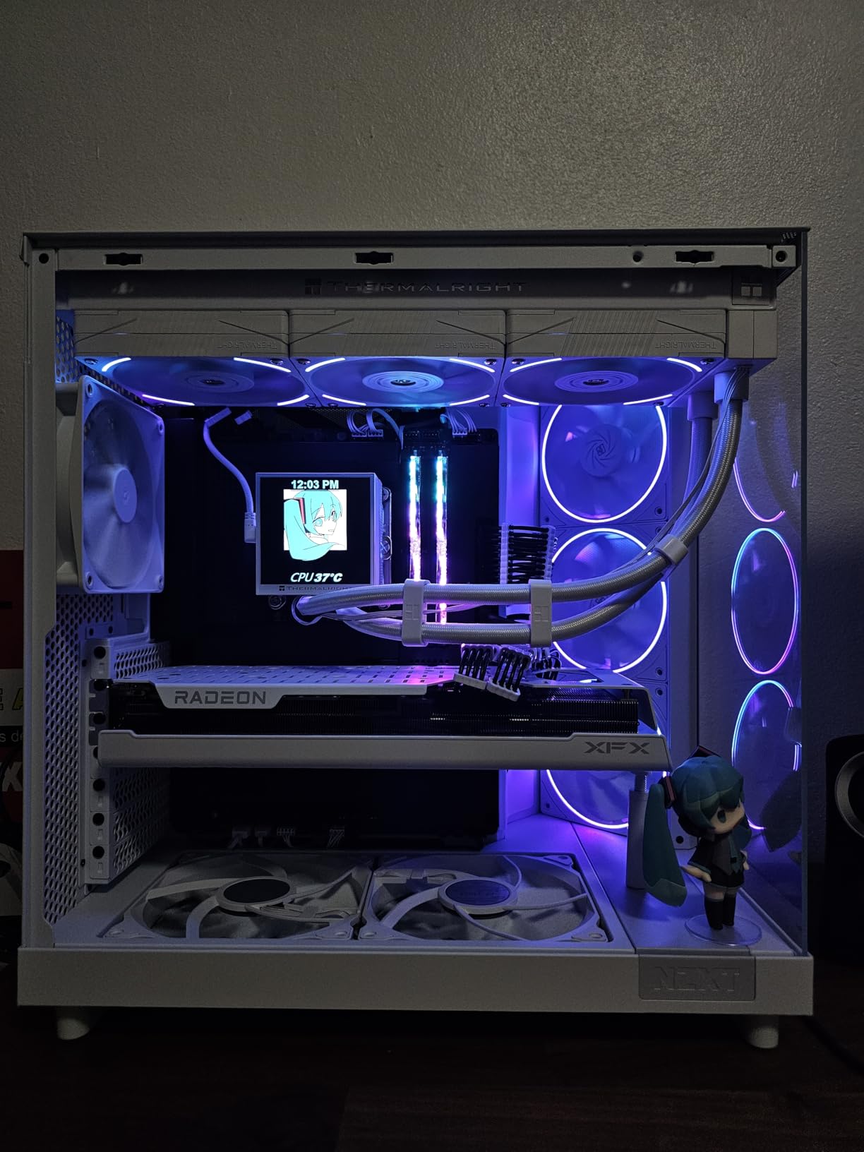 XFX Speedster QICK319 Radeon RX 7800 XT White CORE Gaming Graphics Card with 16GB GDDR6 HDMI 3xDP, AMD RDNA 3 RX-78TQICKW9 - Customer Photo 1