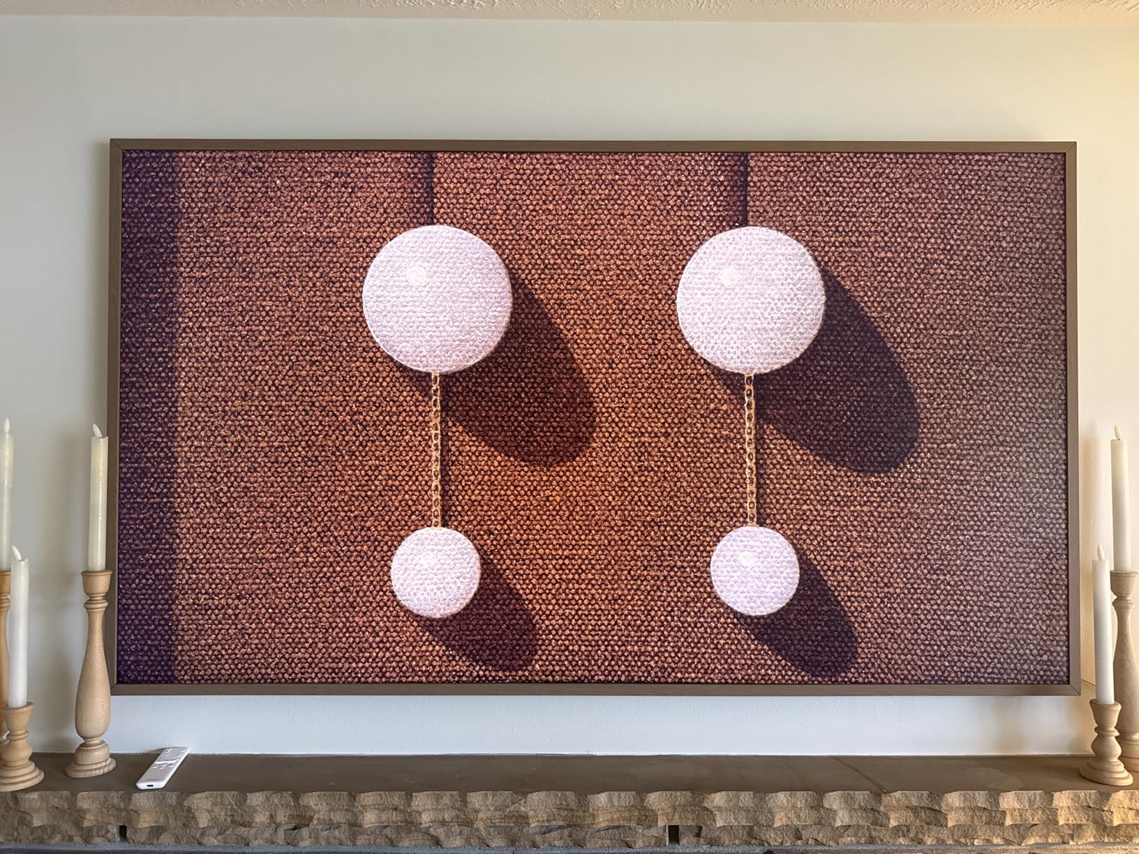 SAMSUNG 55-Inch Class QLED 4K LS03D The Frame Series Quantum HDR Smart TV w/Dolby Atmos, Art Mode, Anti-Reflection, Customizable Frame, Slim Fit Wall Mount with Alexa Built-in (QN55LS03D, 2024 Model) - Customer Photo 2