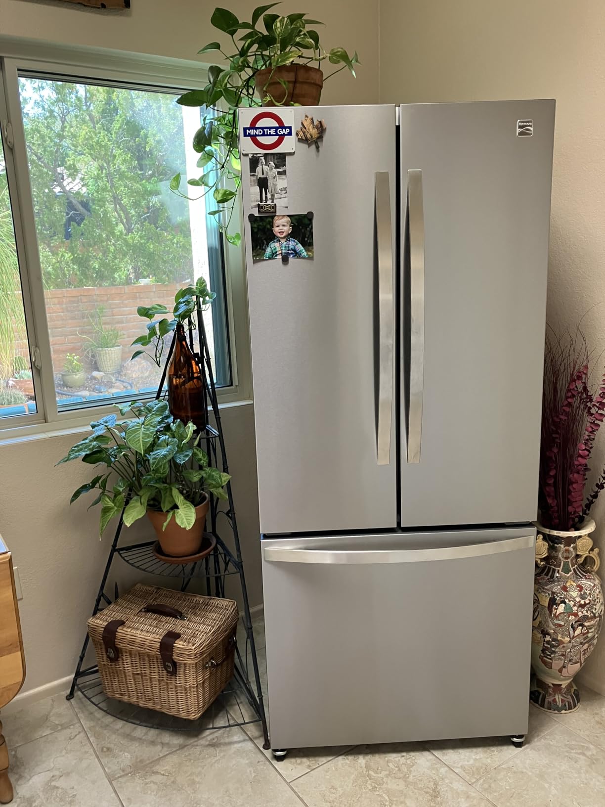 Kenmore 46-75525 29.88 Inch Counter-Depth French Door Refrigerator/Freezer with Fingerprint-Resistant Stainless Steel, Ice Maker, Quiet and Energy Efficient Inverter Compressor, 17.5 cu. ft. - Customer Photo 1