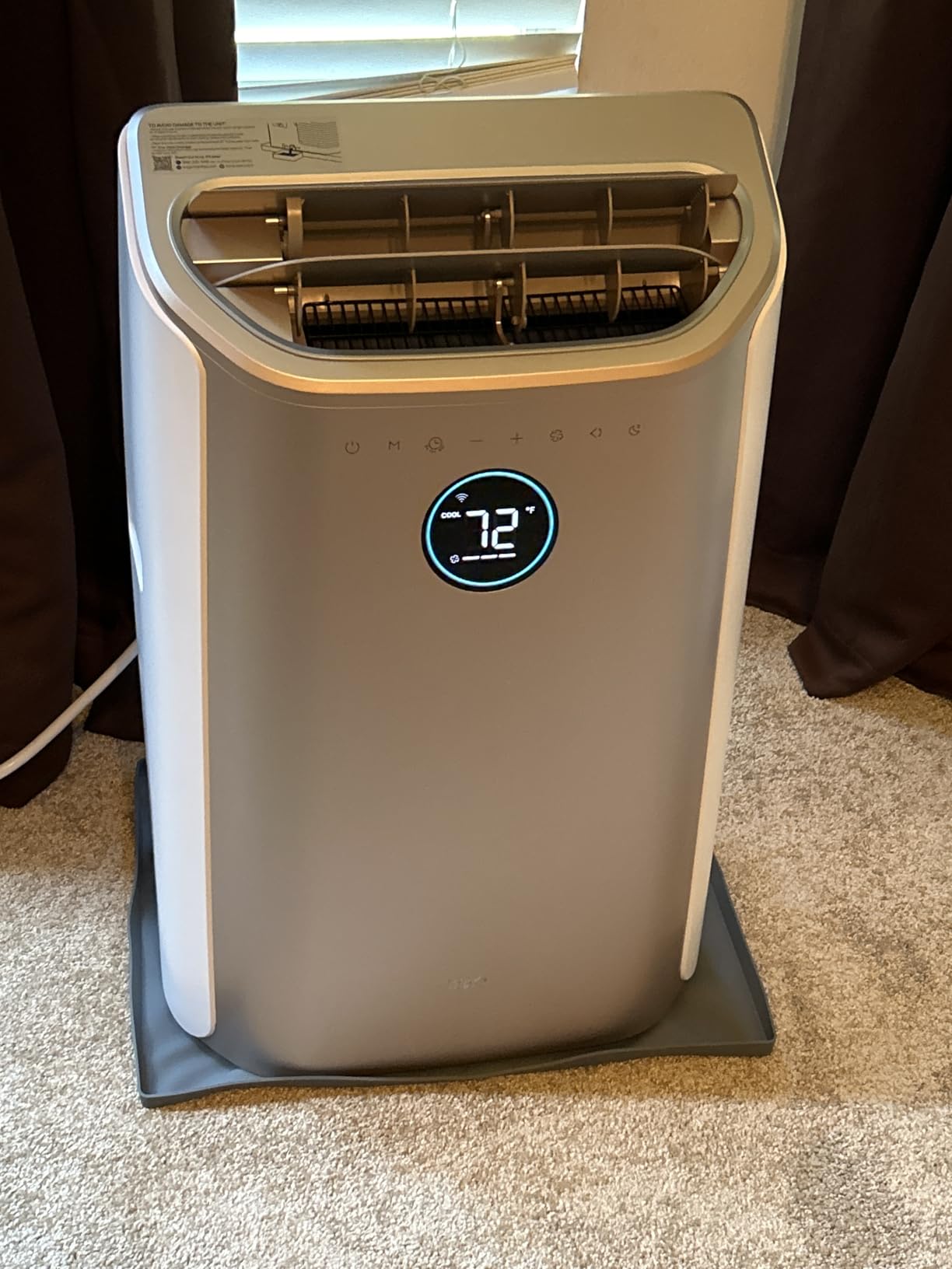 Dreo Portable Air Conditioners, 12,000 BTU AC Unit for Bedroom with Drainage-free Cooling, 46dB Quiet, APP/Voice/Remote, 24h Timer with Fan & Dehumidifier, Smart Standing AC for Room Indoors, AC515S - Customer Photo 2