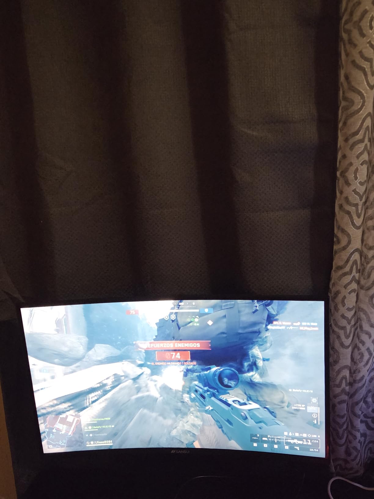 SANSUI 27 Inch WQHD 2560 x 1440 IPS Gaming Monitor, 200Hz 180Hz 1ms Computer Monitor, DP 1.2 x2 | HDMI 2.0 x2 | VESA Mount, 120% sRGB HDR Eye Care Metal Stand (DP Cable Included) - Customer Photo 1