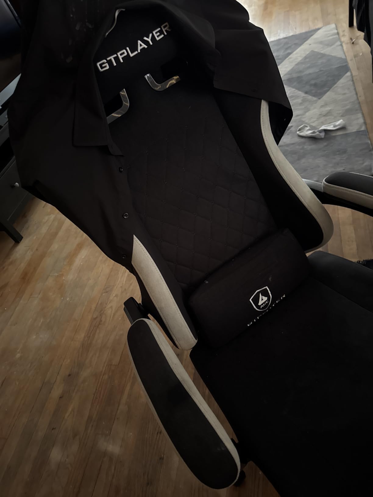 GTPLAYER Gaming Chair, Computer Office Chair with Pocket Spring Cushion, Linkage Armrests and Footrest, High Back Ergonomic Computer Chair with Lumbar Support Task Chair with Footrest Customer Review GTPLAYER Gaming Chair, Computer Office Chair with Pocket Spring Cushion, Linkage Armrests and Footrest, High Back Ergonomic Computer Chair with Lumbar Support Task Chair with Footrest - Customer Photo 1
