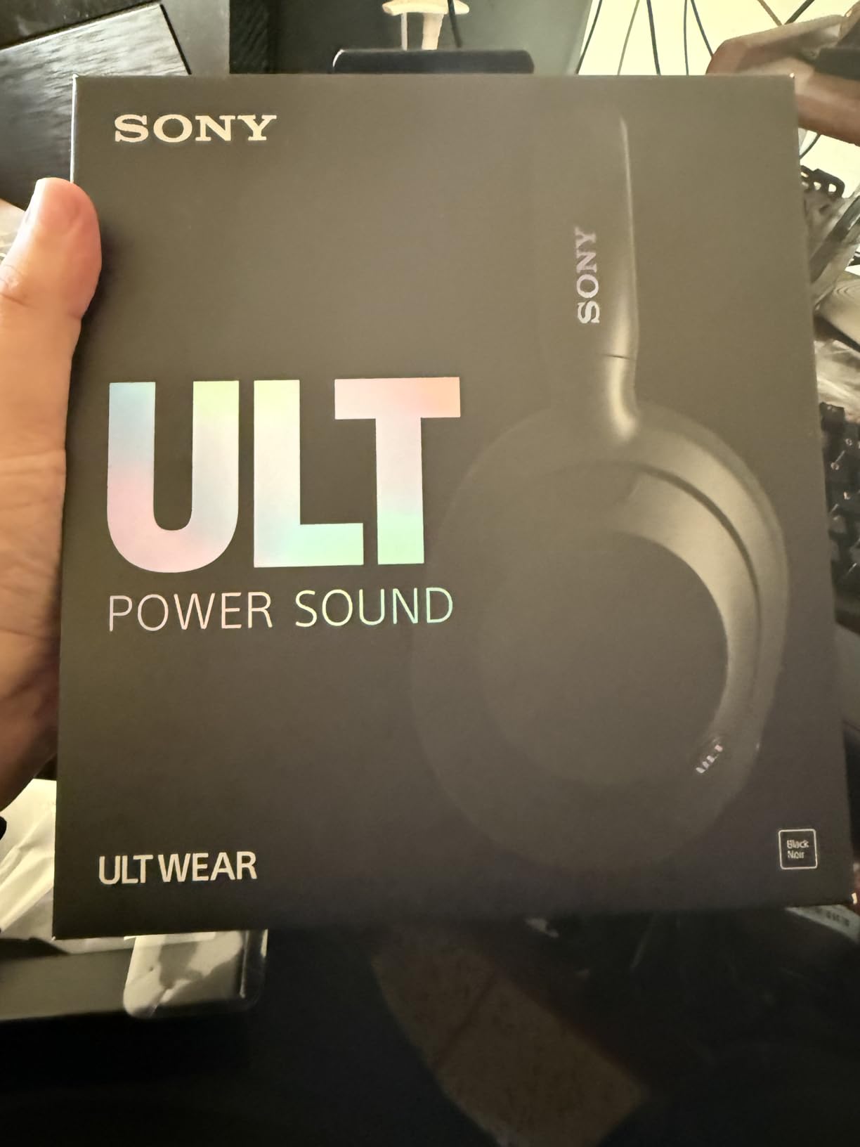 Sony ULT WEAR Over Ear Wireless Noise Canceling Headphones ULT Sound, Massive Bass, Clear Call Quality, Up to 30hr Battery Life, Alexa & Google Assistant, iOS & Android (Black), International Model - Customer Photo 1