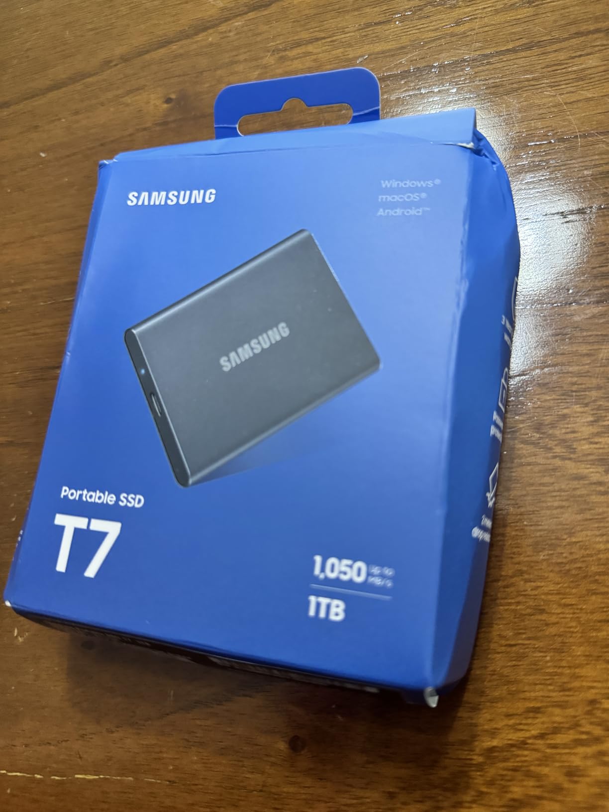 SAMSUNG T7 Portable SSD, 4TB External Solid State Drive, Speeds Up to 1,050MB/s, USB 3.2 Gen 2, Reliable Storage for Gaming, Students, Professionals, MU-PC4T0T/AM, Gray - Customer Photo 3