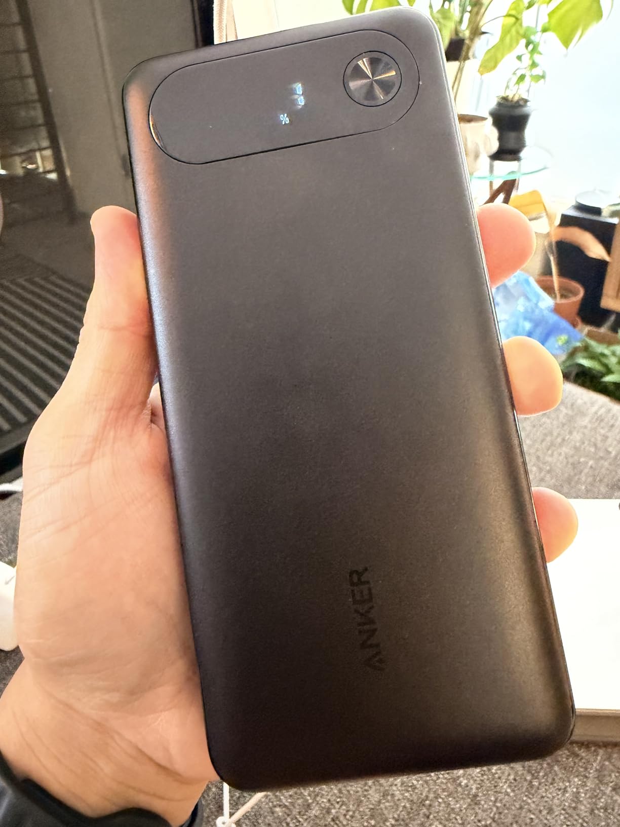 Anker Power Bank, 20,000mAh Travel Essential Portable Charger with Built-in USB-C Cable, 3-Port 87W Max Fast Charging Battery Pack, for MacBook, iPhone 16/15 Series, Samsung, Switch, and More - Customer Photo 1