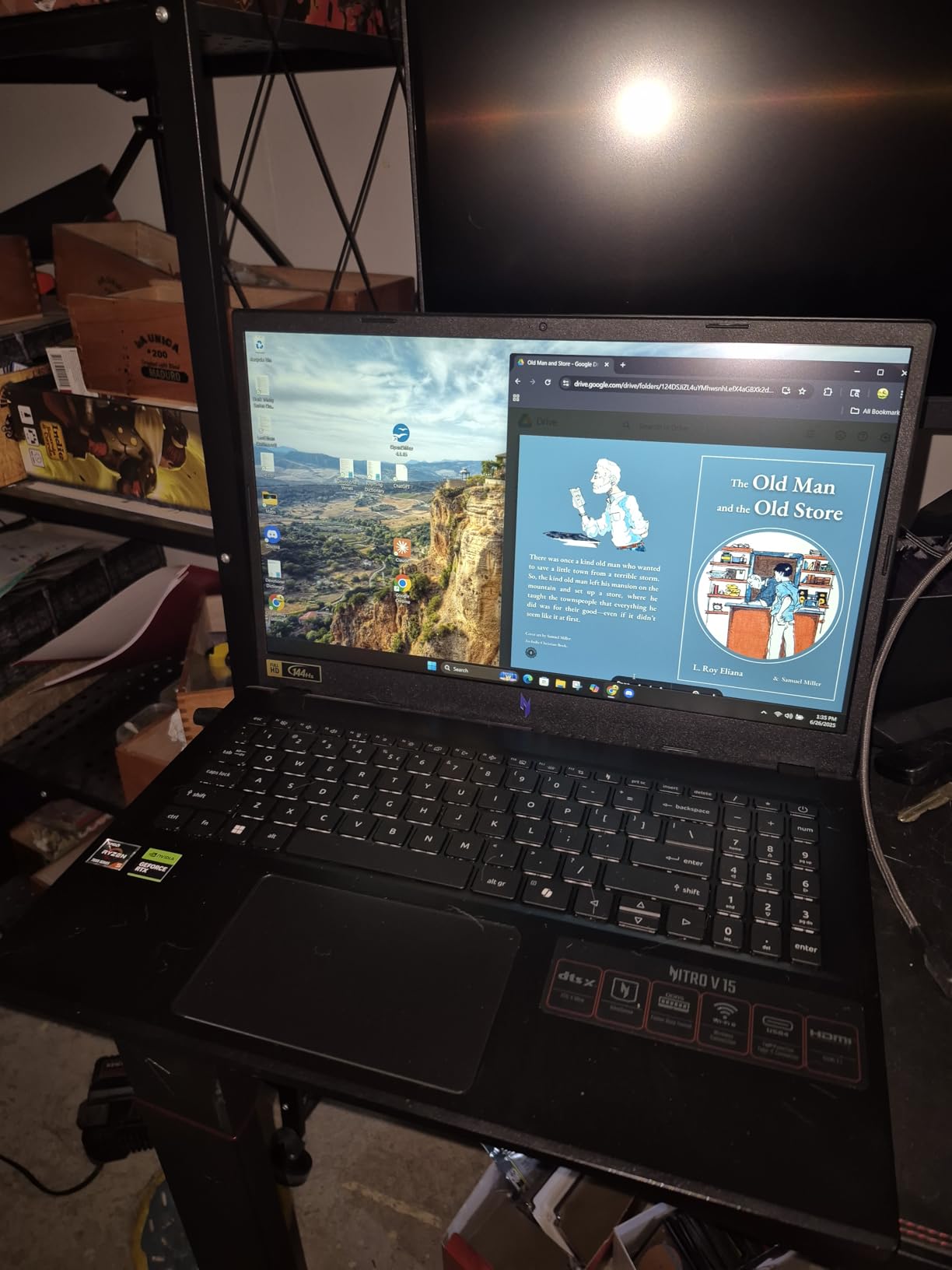 acer Nitro V Gaming Laptop | AMD Ryzen 7 8845HS Octa-Core AI Capable Processor | NVIDIA GeForce RTX 4060 GPU | 16