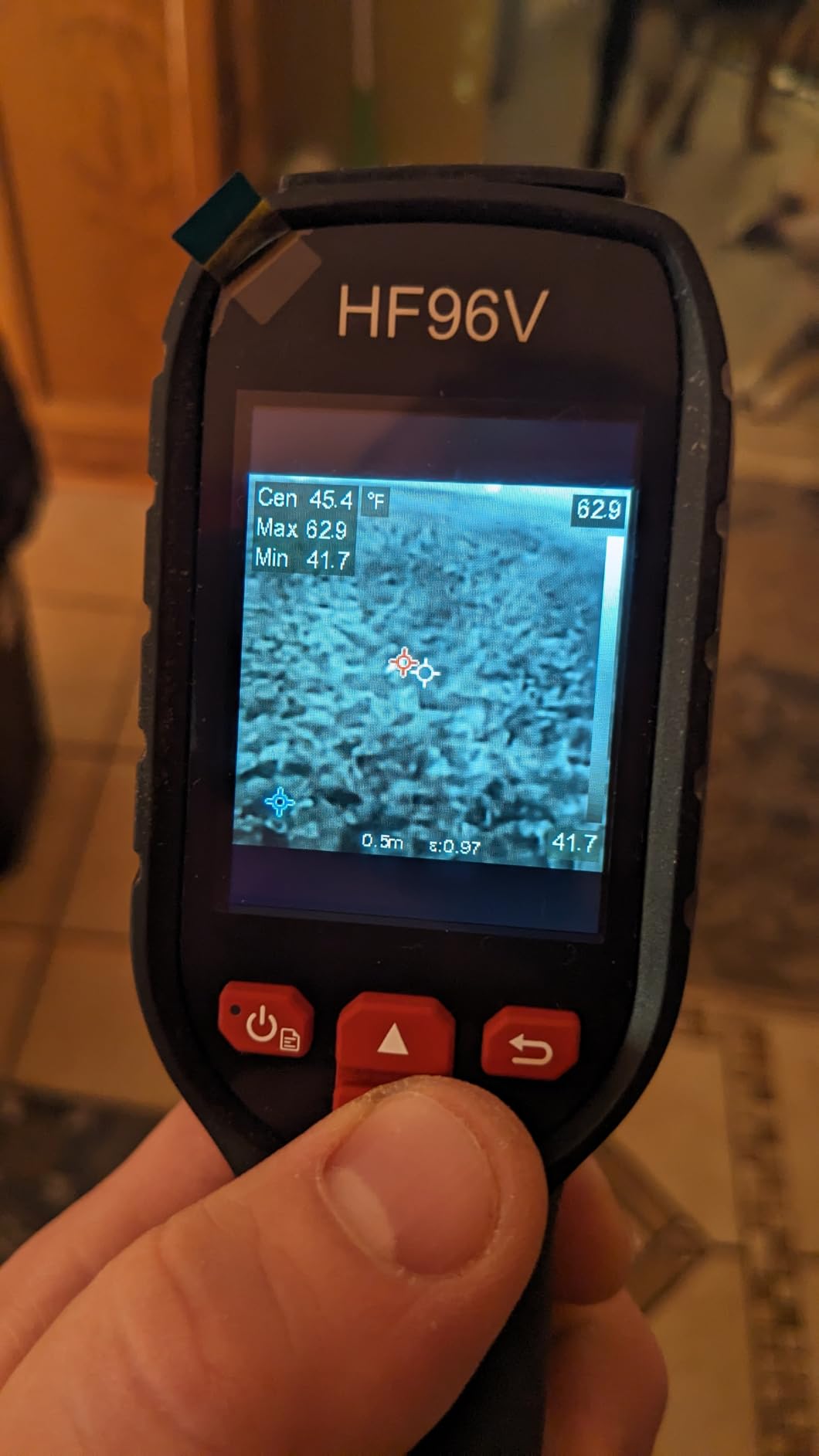 HF96V Thermal Camera with Visual Camera, 240 * 240 Super Resolution, Intelligent Scene Detection, Thermal Imaging Camera with Laser Pointer, 25 Hz, 50° FOV, -4°F to 1022°F, IP54 Infrared Camera - Customer Photo 1