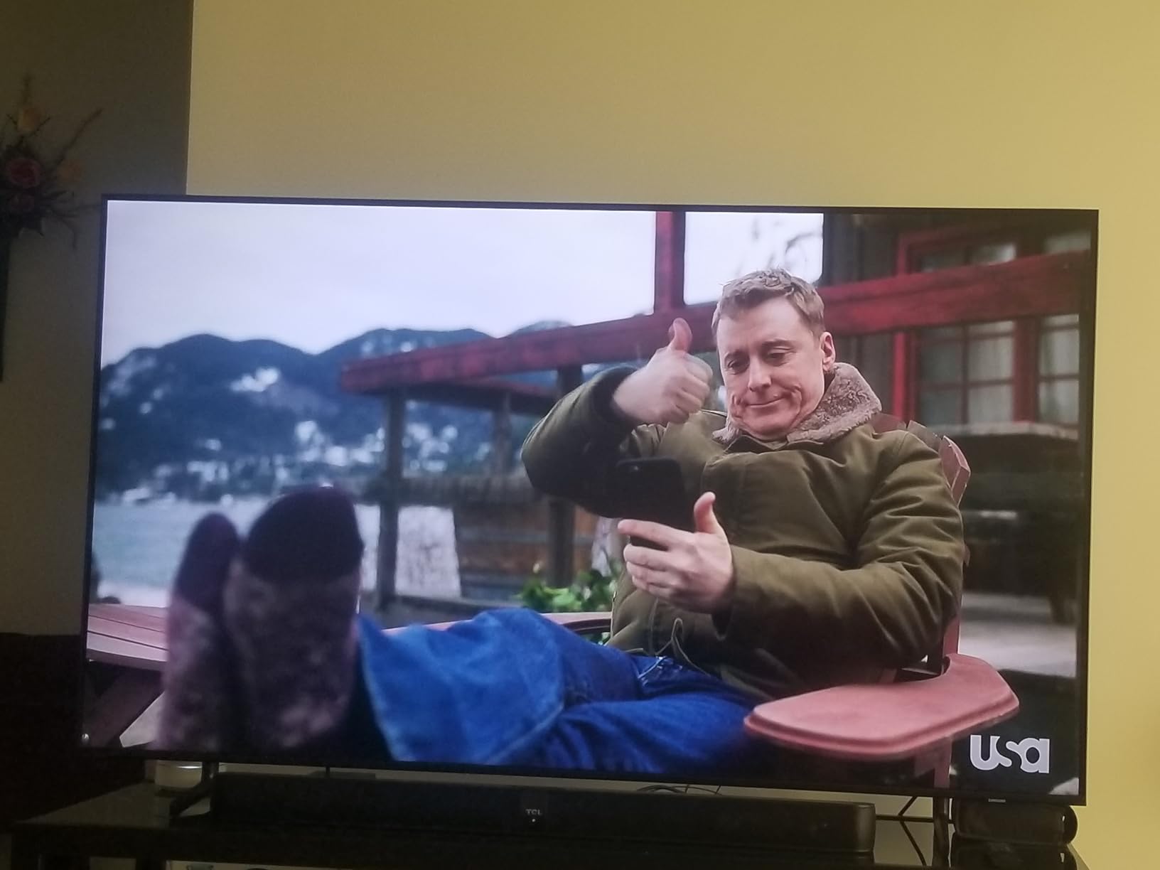 Samsung 65 Inch DU8000 Crystal UHD LED 4K Smart TV Bundle with Premiere Movie Streaming Package & TV Setup Bundle with Wall Mount + Surge Adapter + HDMI Cable & More (2024 Model) - Customer Photo 1