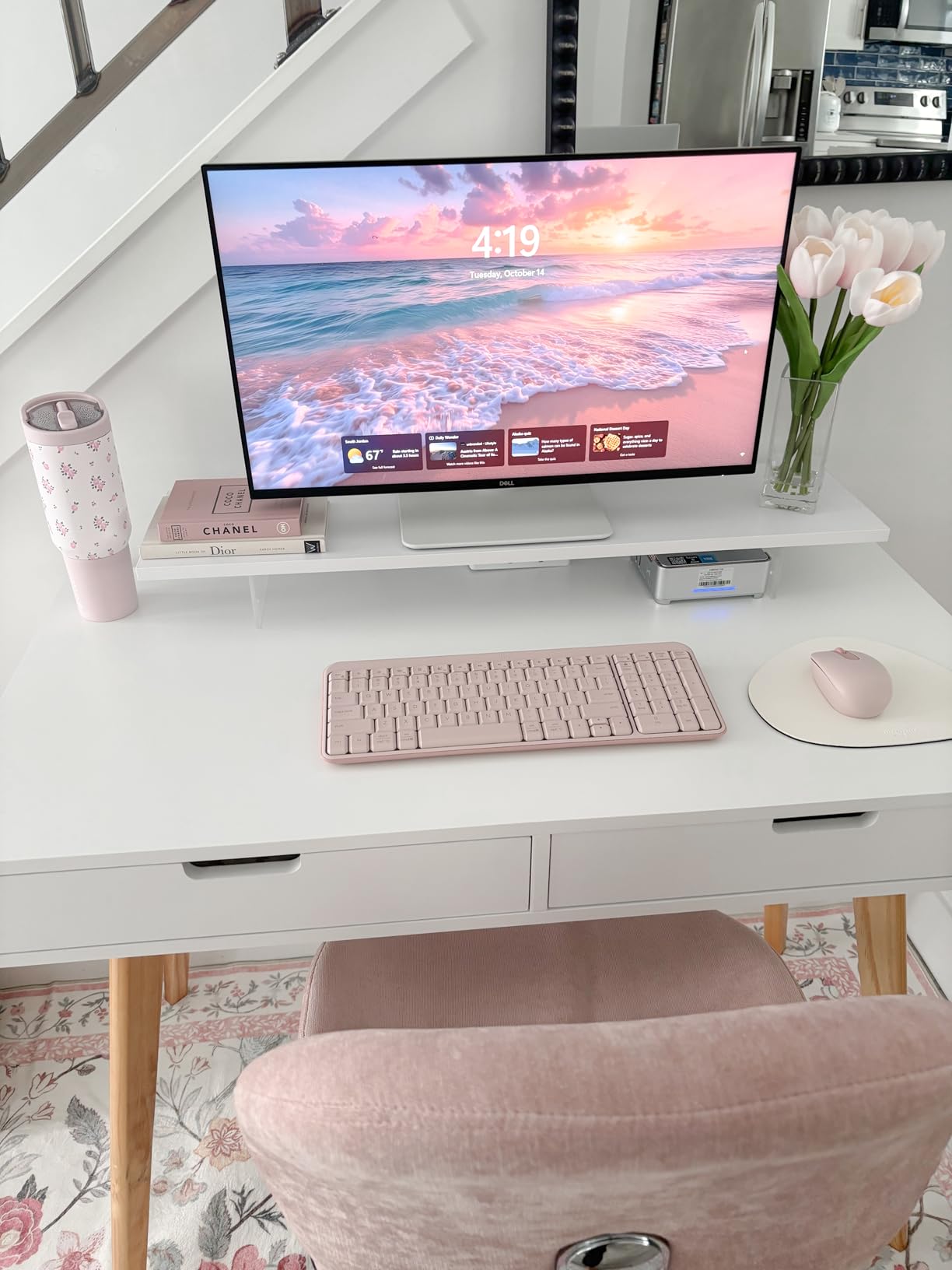 Dell S2425HS Monitor - 23.8 Inch, FHD (1920x1080) Display, 100Hz Refresh Rate 1500:1 Contrast Ratio, TÜV Rheinland Eye Comfort 4 Star, Integrated 2x5W Speaker, Height/Tilt/Swivel/Pivot - Ash White - Customer Photo 1