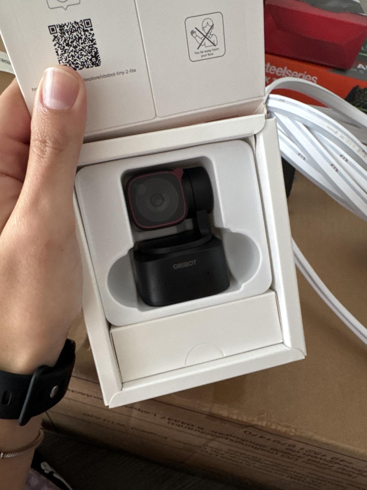 OBSBOT Tiny 2 Lite 4K Webcam for PC, AI Tracking PTZ Streaming Camera with 1/2