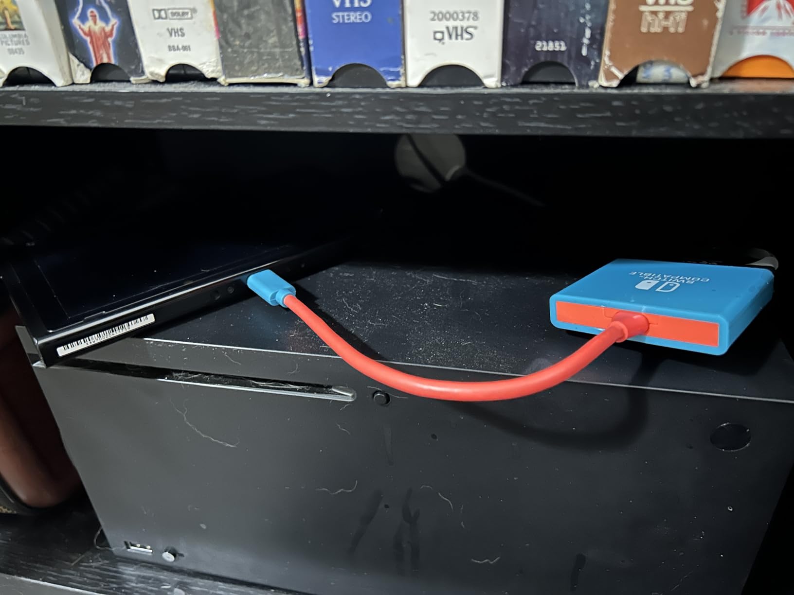 Switch Dock Switch Docking Station for Nintendo, Portable Switch TV Adapter Support 4K/60HZ Switch TV Dock Mode Compatible Steam Deck/Switch OLED, Switch Travel Dock with HDMI2.0 USB3.0 Port - Customer Photo 2