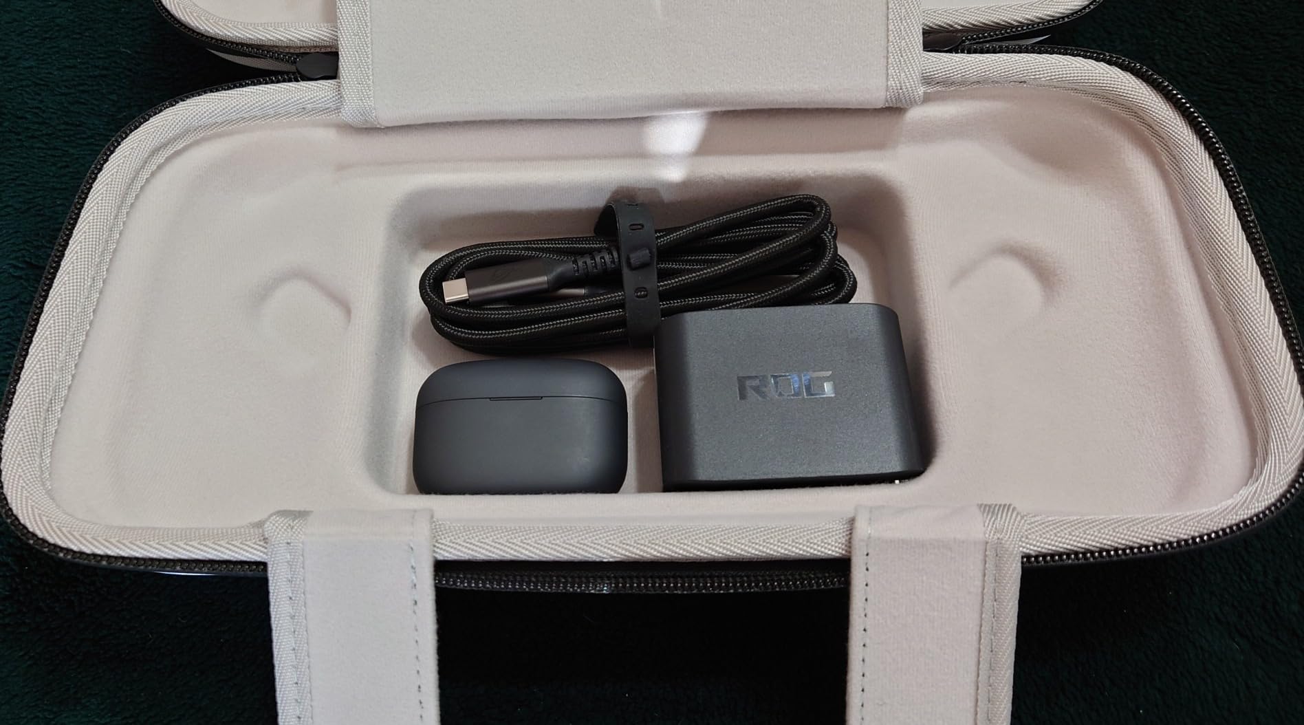 Syntech Hard Carrying Case Compatible with ASUS ROG Ally/ROG Ally X Console and Accessories, Portable Travel Handheld Case for Storage, EVA Shockproof Protective Carry Bag with Large Capacity, Black Customer Review Syntech Hard Carrying Case Compatible with ASUS ROG Ally/ROG Ally X Console and Accessories, Portable Travel Handheld Case for Storage, EVA Shockproof Protective Carry Bag with Large Capacity, Black - Customer Photo 1