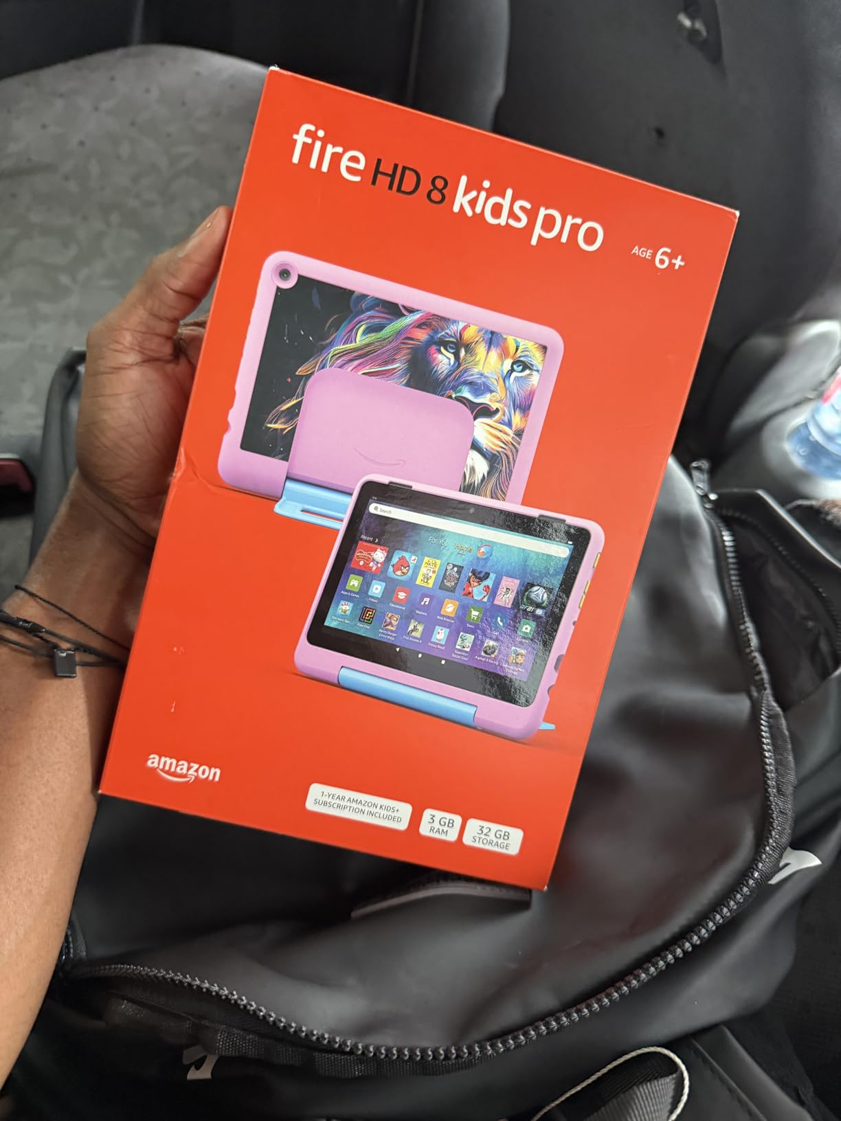 Amazon Fire HD 8 Kids Pro tablet (newest model), ages 6-12. Bright 8