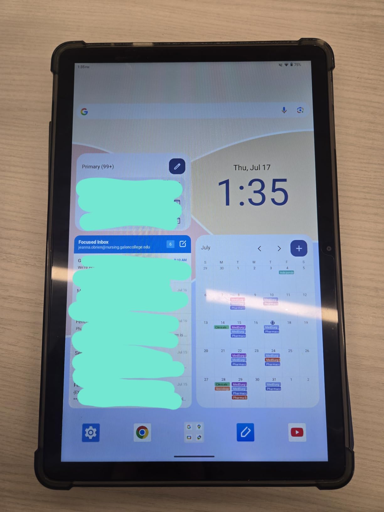 Android 15 Tablet,11 Inch Tablets with Octa Core Processor, 12GB RAM + 128GB ROM 1TB Expand, Widevine L1, 8000mAh Battery, 2.4/5Ghz Dual Band WiFi/GPS/FM Radio,5/8MP Cameras, Case Included - Blue - Customer Photo 4