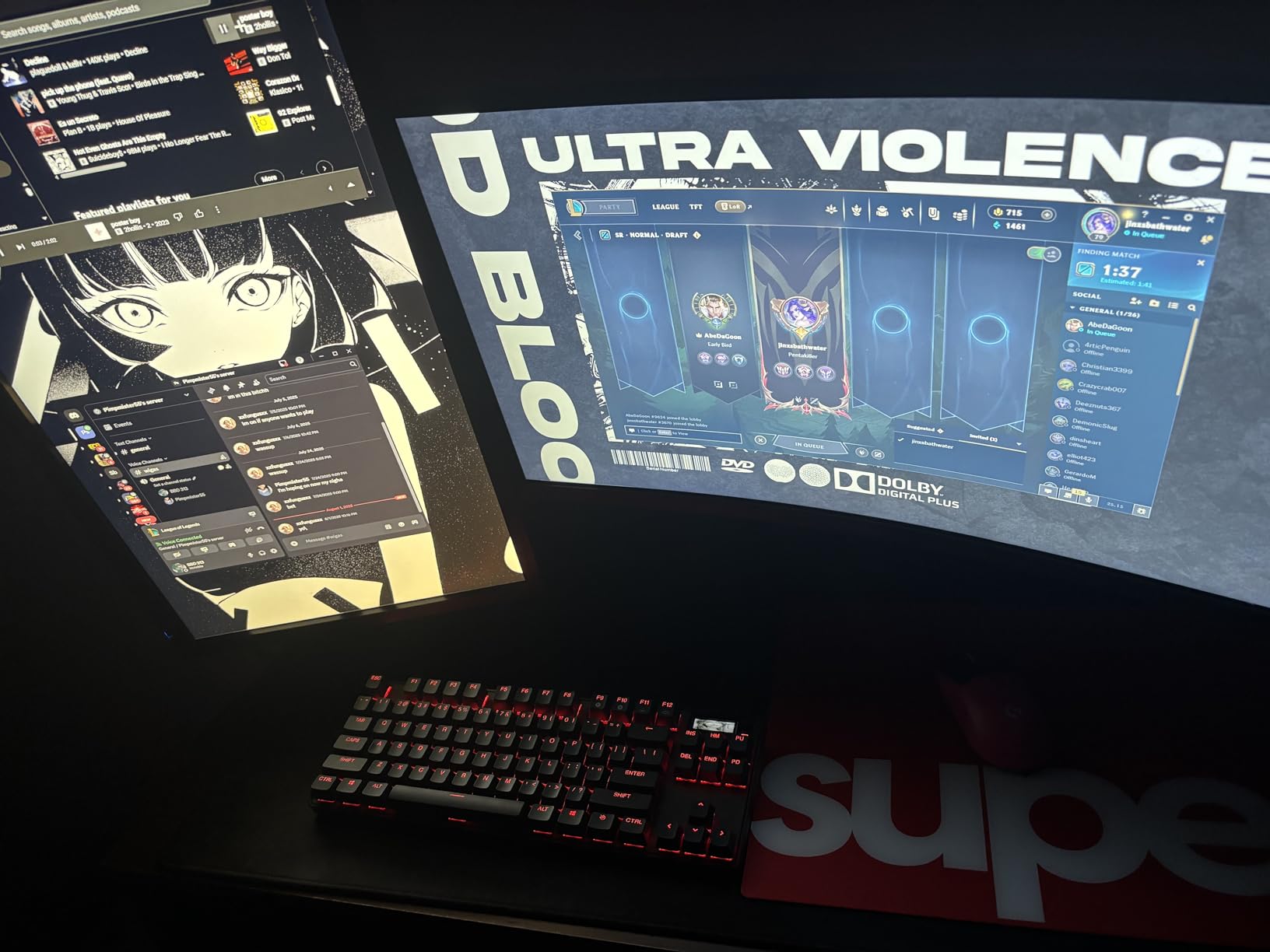 KOORUI 27 Inch Curved Gaming Monitor QHD (2560 x 1440) 180Hz, 1ms 1500R Display, Adaptive Sync, 90% DCI-P3, HDMI 2.0 & DisplayPort 1.4, VESA, Tilt, Eye Care, 27E6QCA - Customer Photo 4