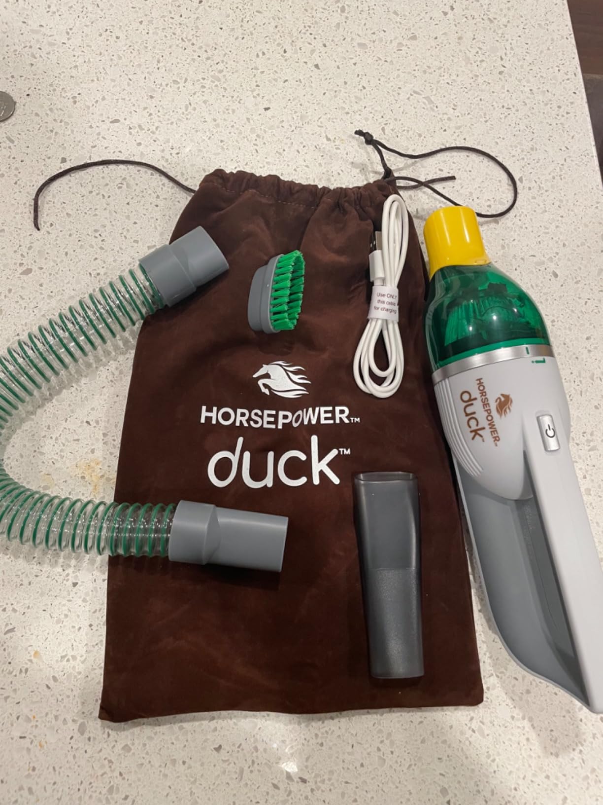 Duck Compact Cordless Vacuum by Horsepower, Ultra-Powerful, Strong Suction, AS-SEEN-ON-TV, Easy To Store, Rechargeable. Home, Auto, Pet Hair, Fits In Tiny Crevices, Includes Hose, Crevice Tool & Brush - Customer Photo 1
