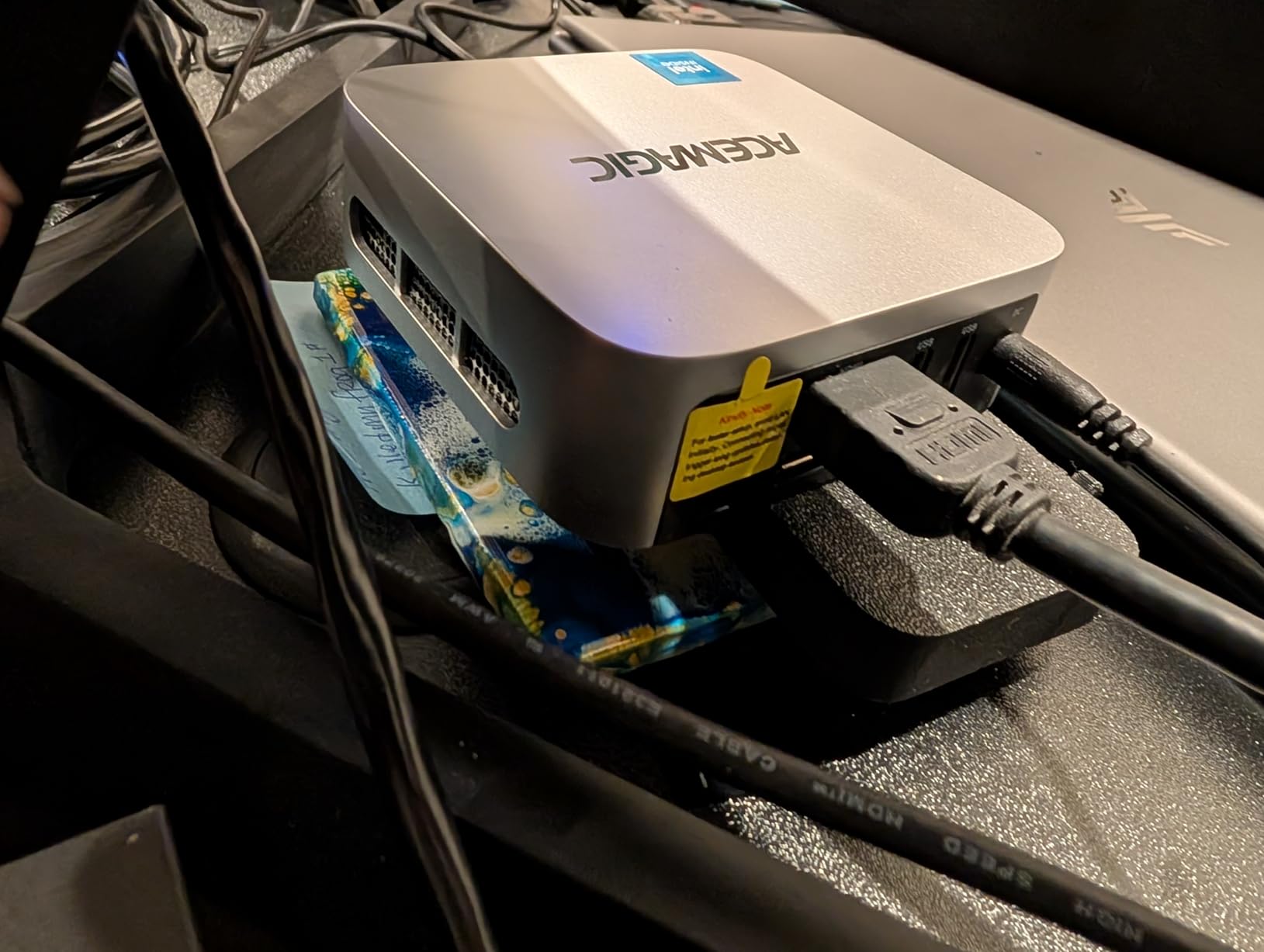 Mini PC, Intel i9 11900H(8C/16T, up to 4.9GHz) 32GB DDR4 1TB M.2 NVMe PCIe3.0 SSD, Mini Computers WiFi6/BT5.2, 4K UHD/RGB Lights/3 Adjustable Mode, Mini Desktop Computer HDMI/Type-C Business - Customer Photo 3