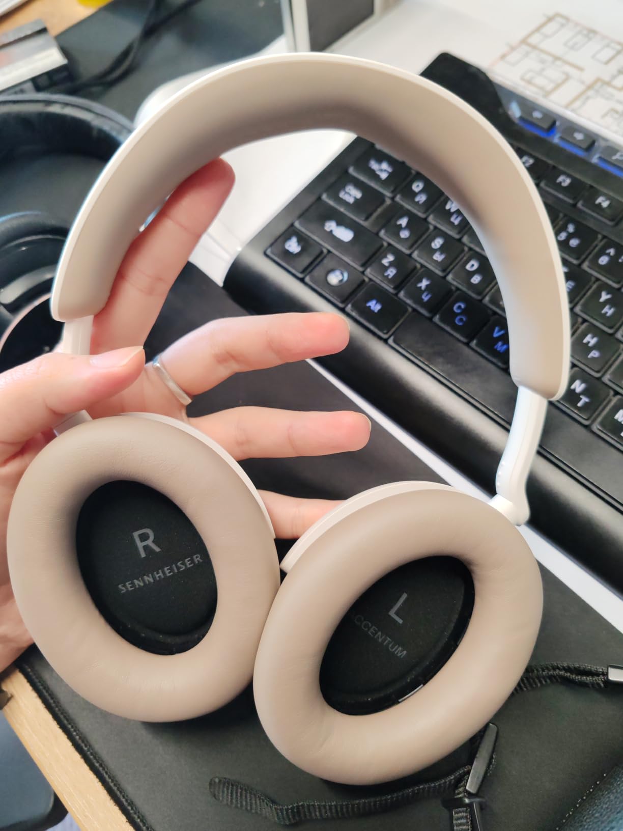 Sennheiser ACCENTUM Wireless Bluetooth Headphones - 50-Hour Battery Life, Audio, Hybrid Noise Cancelling (ANC), All-Day Comfort and Clear Voice Pick-up for Calls, Black/Copper - Customer Photo 2