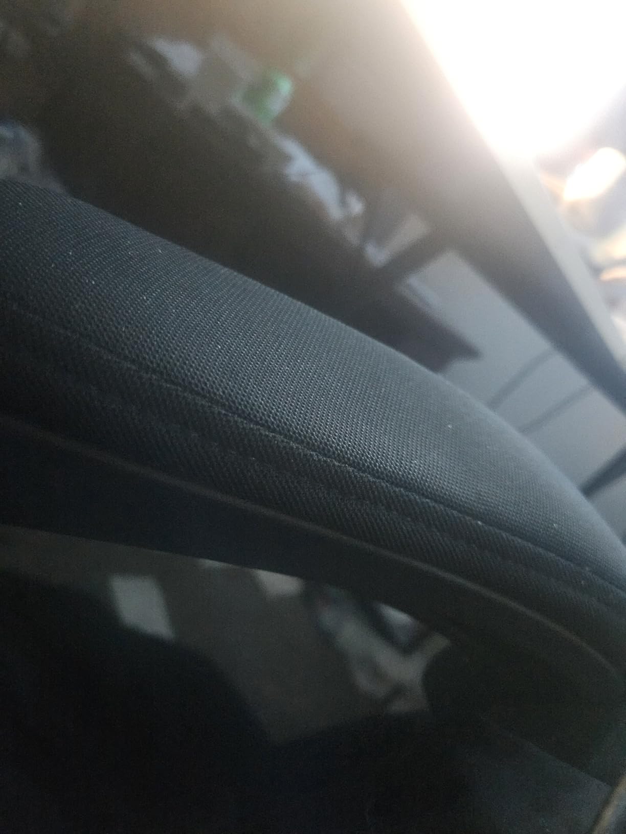 Dowinx Gaming Chair Fabric with Pocket Spring Cushion, Massage Game Chair Cloth with Headrest, Ergonomic Computer Chair with Footrest 290LBS, Black Customer Review Dowinx Gaming Chair Fabric with Pocket Spring Cushion, Massage Game Chair Cloth with Headrest, Ergonomic Computer Chair with Footrest 290LBS, Black - Customer Photo 3