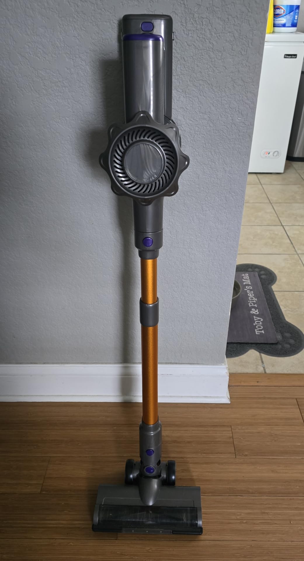 Cordless Vacuum Cleaner, 450W 48Kpa Powerful Stick Vacuum, Up to 60Mins Rechargeable Battery, Vacuum Cleaners for Home Anti-Tangled Lightweight Handheld for Hardwood Floor, Carpets, Pet Hair - Customer Photo 3