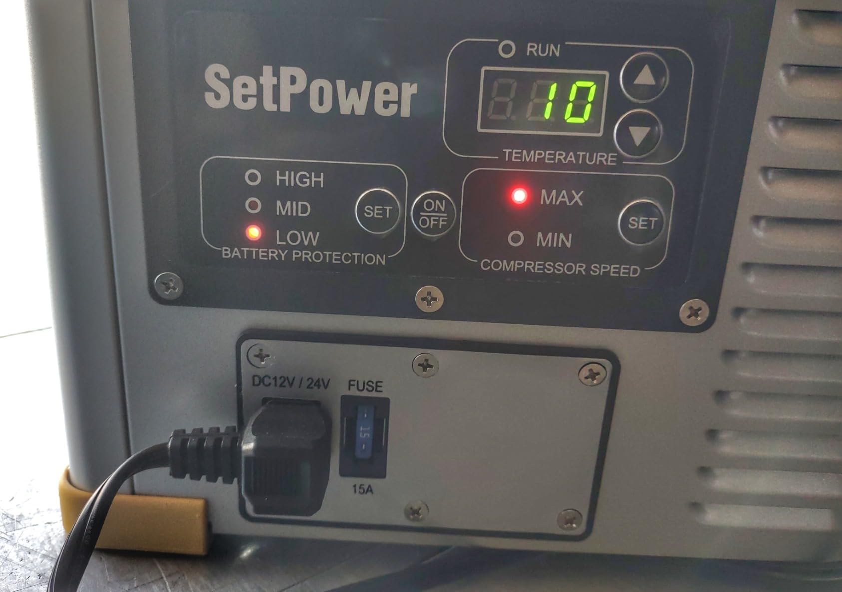 Setpower RV65D Electric Cooler, 68QT/65L Dual Zone Portable Refrigerator for Car, 12v Fridge Freezer, Car Cooler Plug In, 0℉-50℉, DC 12/24V, AC 110/240V, for Camping, Traveling, Road Trip - Customer Photo 2