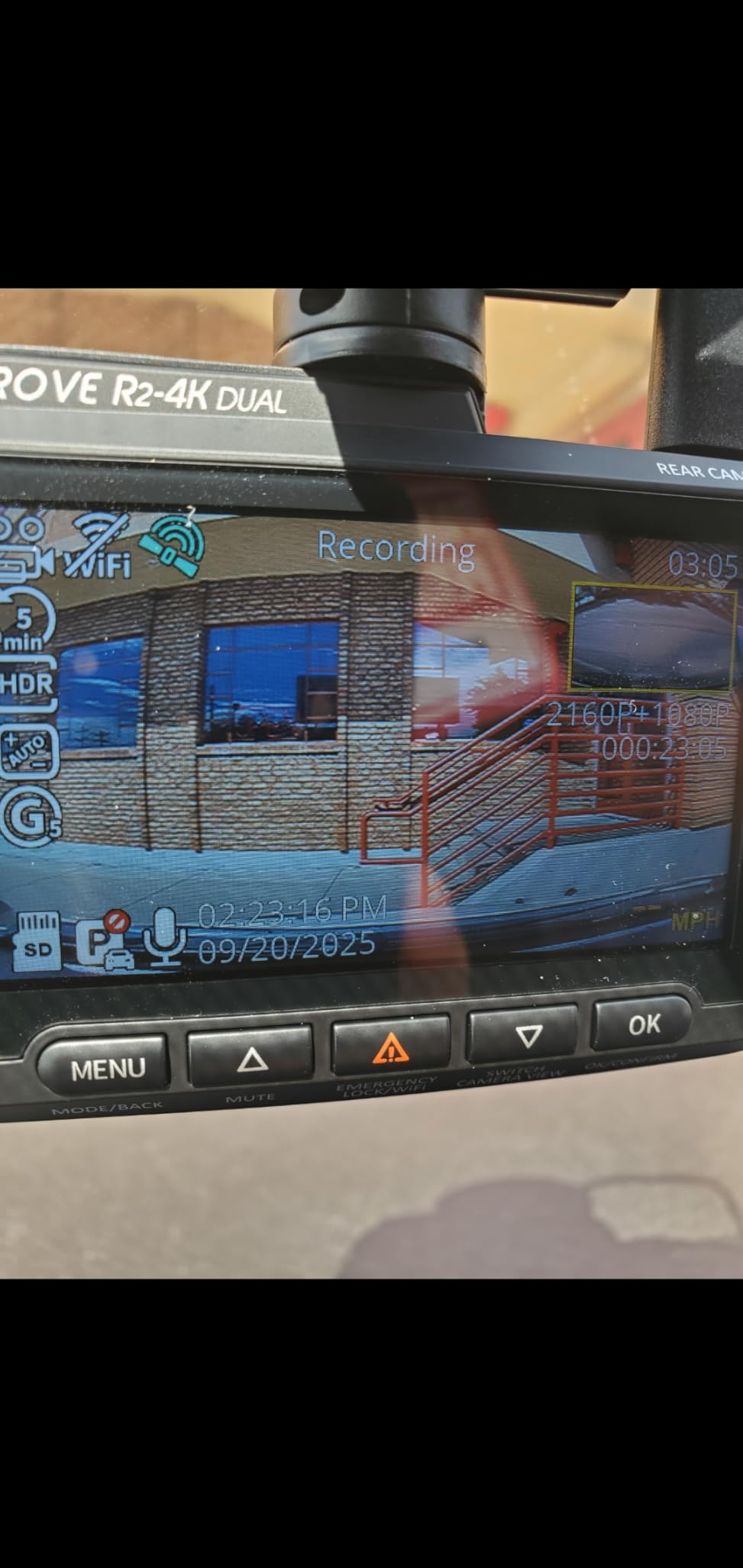 ROVE R2-4K DUAL Dash Cam Front and Rear, STARVIS 2 Sensor, FREE 128GB Card Included, 5G WiFi - up to 20MB/s Fastest Download Speed with App, 4K 2160P/FHD Dash Camera for Cars, 3