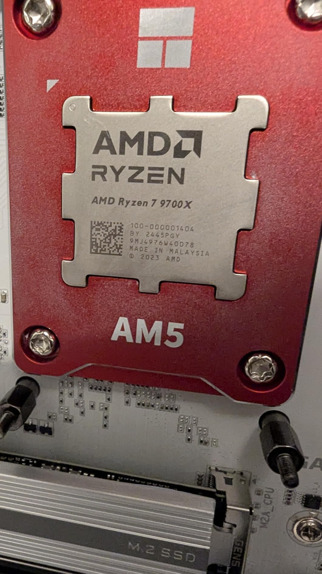 AMD Ryzen™ 7 9700X 8-Core, 16-Thread Unlocked Desktop Processor Customer Review AMD Ryzen™ 7 9700X 8-Core, 16-Thread Unlocked Desktop Processor - Customer Photo 2