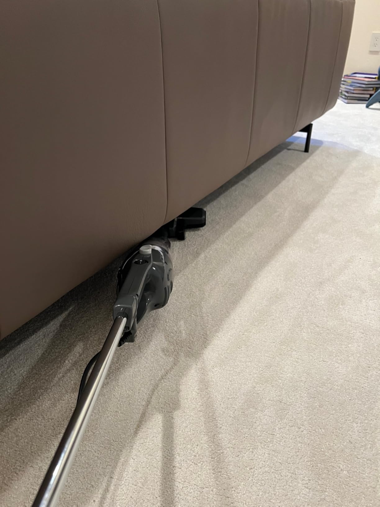 Amazon Basics 2-in-1 Corded Stick Vacuum Cleaner, Convertible to Handheld, Lightweight (3.9 LBS), with Washable HEPA Filter, Crevice Tools, 0.5L Dust Cup, 19.7-Ft Cord, 300W, Black Customer Review Amazon Basics 2-in-1 Corded Stick Vacuum Cleaner, Convertible to Handheld, Lightweight (3.9 LBS), with Washable HEPA Filter, Crevice Tools, 0.5L Dust Cup, 19.7-Ft Cord, 300W, Black - Customer Photo 2