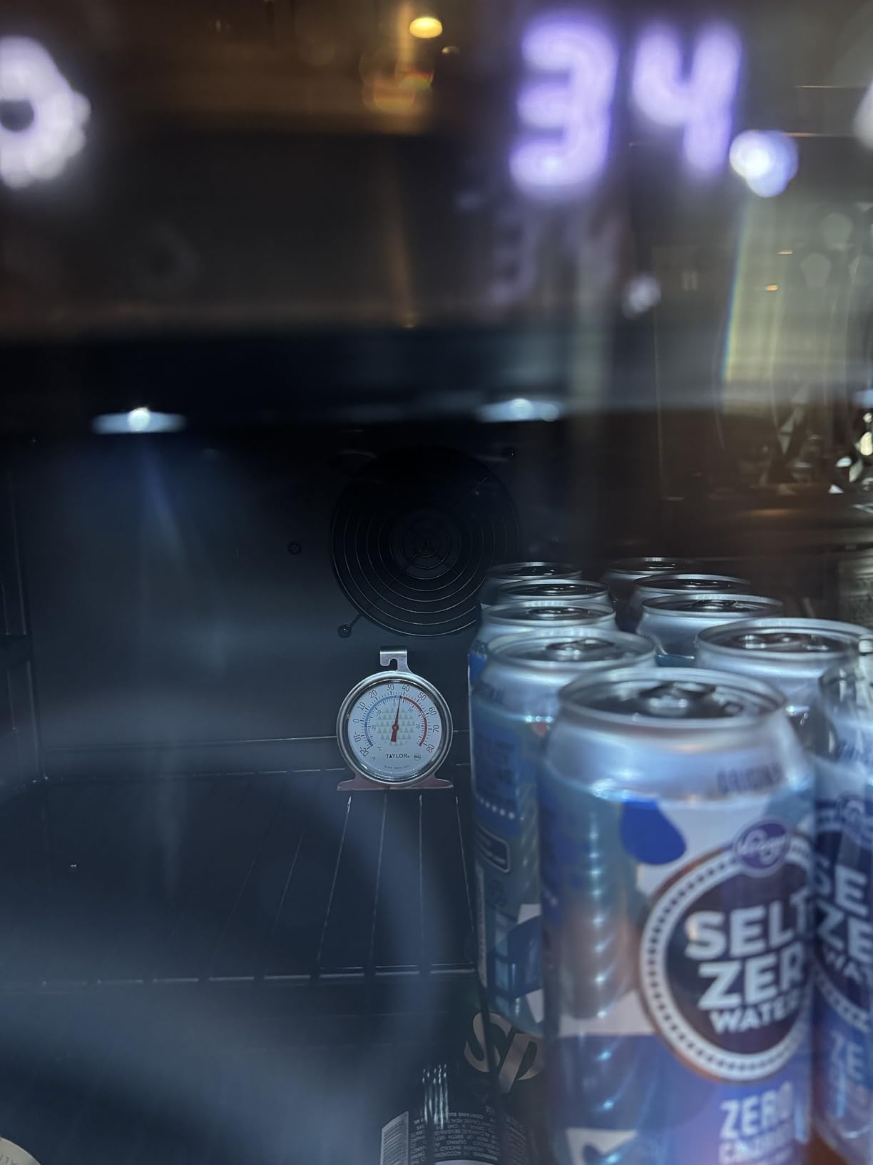 Ca'Lefort 24 Inch Beverage Refrigerator, 180 Can 34°F -54°F Beverage Fridges, Drink Fridge with Glass Door 3 LED Beverage Coolers Built in or Freestanding, Perfect for Home/Kitchen(5.65 cu.ft) - Customer Photo 1