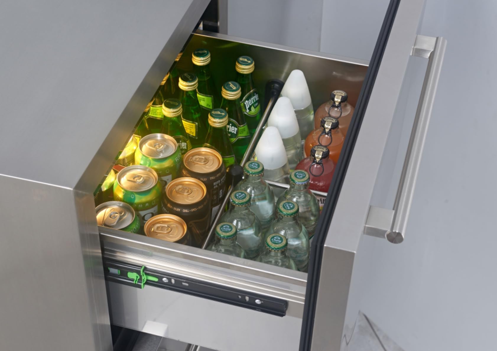 15 Inch Double Drawer Refrigerator,Under Counter Beverage Fridge for Indoor Outdoor Kitchen,3.39 Cu.Ft. Waterproof Black Stainless Steel Refrigerator - Customer Photo 1