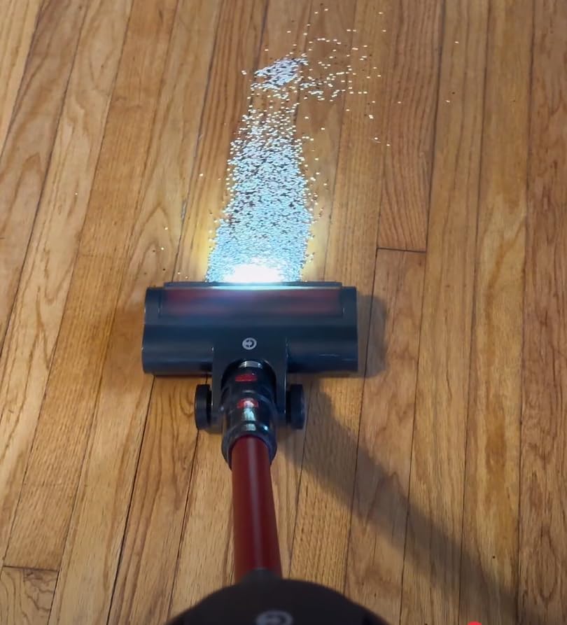 Cordless Vacuum Cleaner, Stick Vacuum with Powerful Suction, 45Mins Runtime Vacuum Cleaners for Home, Anti-tangle and 1.5L Dust Cup, 6 in 1 Lightweight Vacuum for Hardwood Floor Carpet Pet Hair - Customer Photo 1