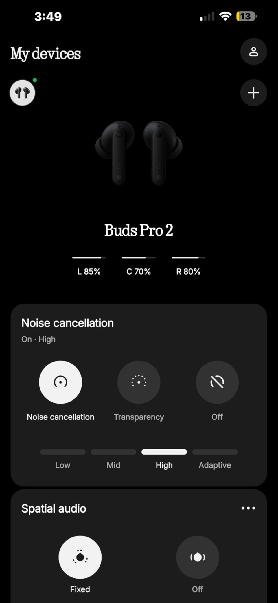 CMF Buds Pro 2 Wireless Earbuds with Smart Dial, 50dB Hybrid Noise Cancelling Earbuds Wireless Bluetooth 5.3, 11mm Bass with LDAC, 6 Hi-Res Audio Mics, 43H Playtime, Fast Charging Case, Dark Grey - Customer Photo 1