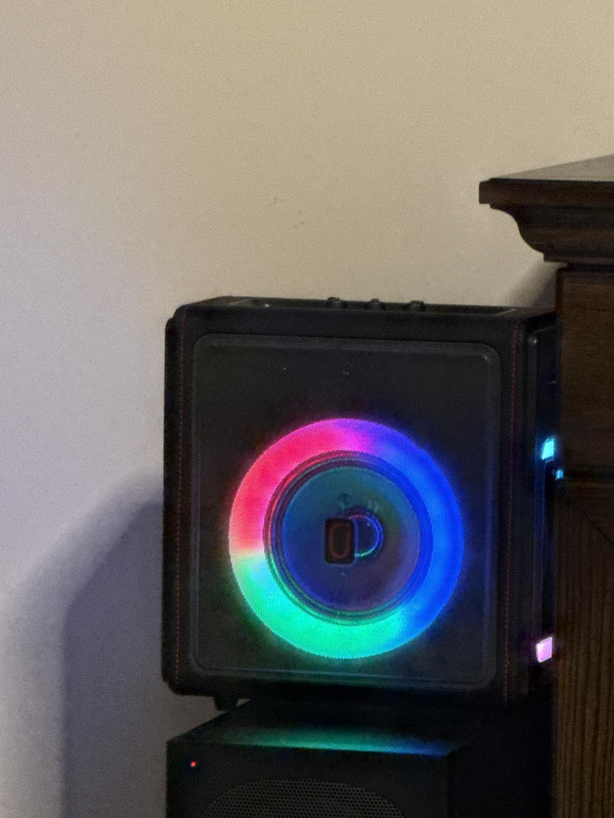 Karaoke Machine, Portable Bluetooth 5.3 Speaker with 2 Wireless Microphones for Adults, PA System with Pitch Correction & Echo Adjustment, Supports TWS/TF Card/USB/AUX/Live for Home Party customer photo 2