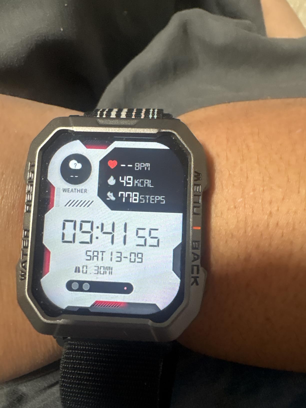 Military Smart Watch for Men (Answer/Make Calls), 2.01'' Smart Watch for Android and iPhone, Fitness Tracker with Flashlight/Compass/100 Days Battery/Heart Rate/Sleep/100+ Sport Modes(2 Straps) Customer Review Military Smart Watch for Men (Answer/Make Calls), 2.01'' Smart Watch for Android and iPhone, Fitness Tracker with Flashlight/Compass/100 Days Battery/Heart Rate/Sleep/100+ Sport Modes(2 Straps) - Customer Photo 5