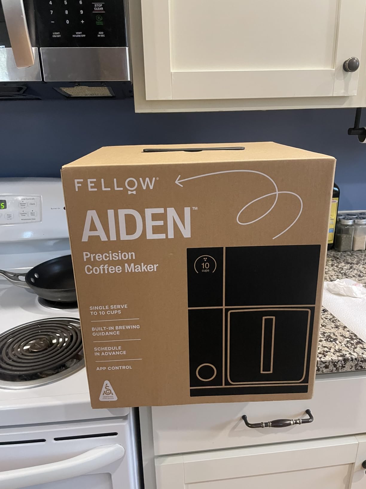 Fellow Aiden Precision Drip Coffee Maker, Thermal Carafe, Perfect Temperature Control, Bloom Cycle, Single Serve to 10 Cup Capacity, Matte Black - Customer Photo 2