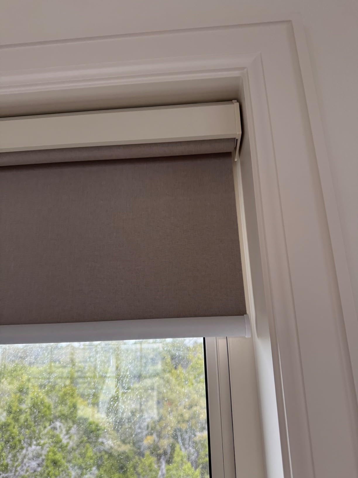 Motorized Blinds with Remote, Custom Automatic Electric Blackout Smart Blinds for Windows, Motorized Window Roller Shades Compatible with Alexa Google for Home Office, Luxury Black - Customer Photo 2