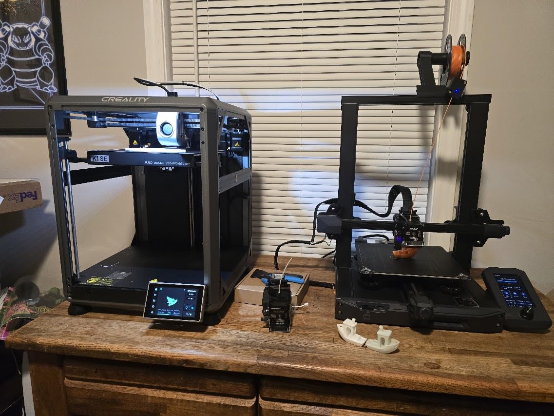 Creality 3D Printer, K1 SE Fully Assembled Auto Leveling 3D Printers for Kids and Beginners, 600mm/s Max High-Speed Printing, Core XY All Metal Structure, Larger Print Size 250x220x220mm - Customer Photo 2