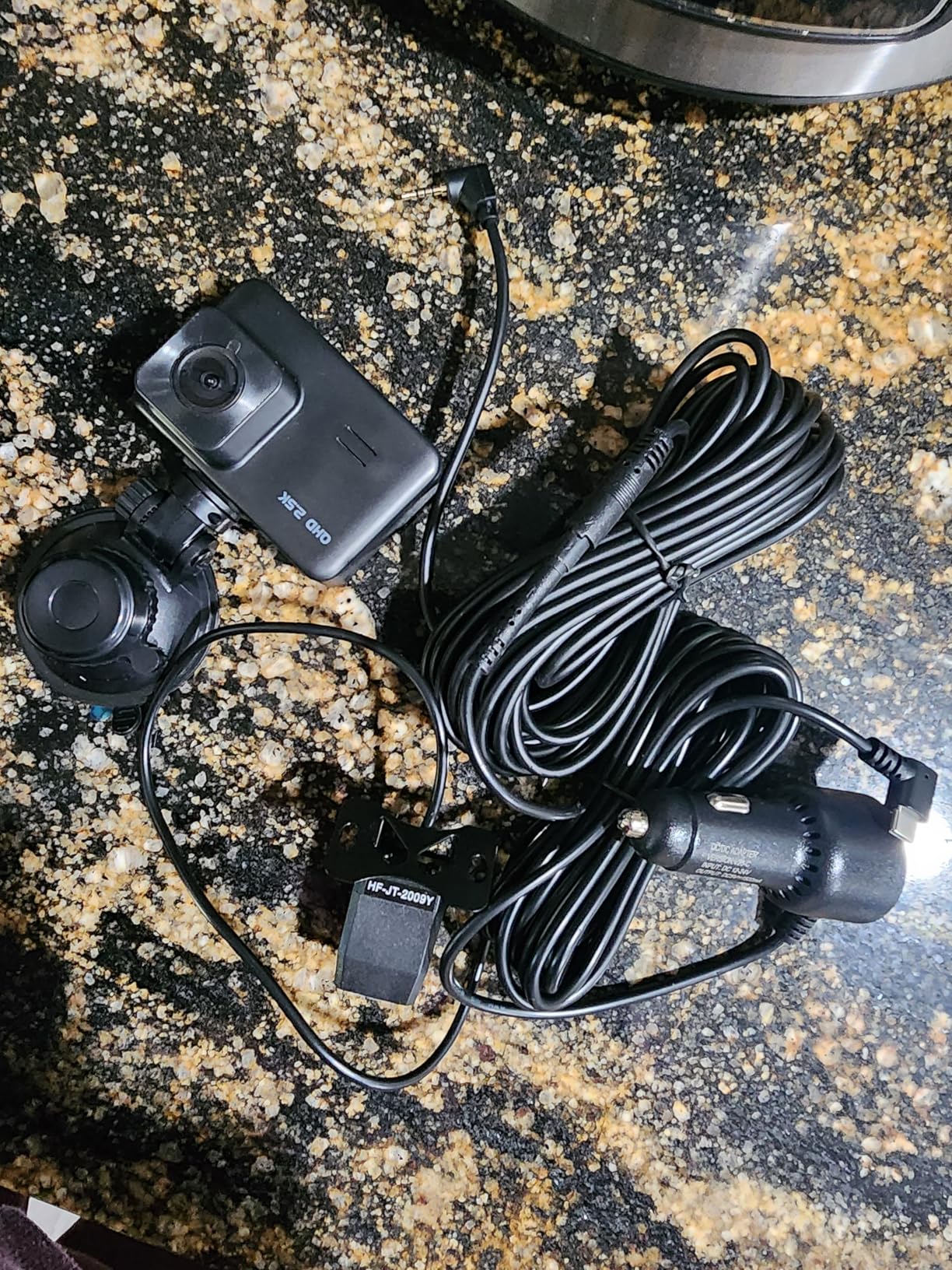 Dash Cam Front and Rear, 2.5K+1080P Dual Dash Camera for Cars, 2'' Display Mini Car Camera, G-Sensor Dashcam, Night Vision, 24H Parking Mode, Loop Recording, 170°Wide Angle, 32GB Card Included - Customer Photo 4