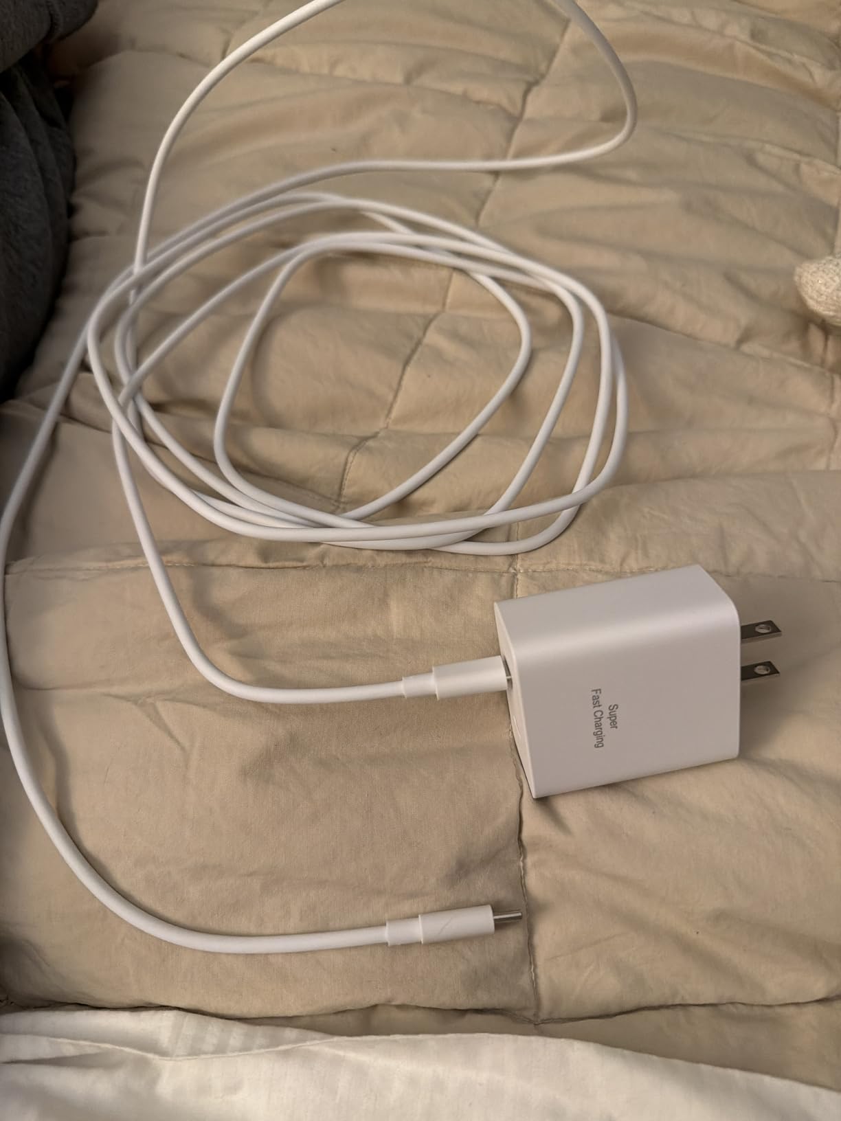 45W 2Pack Super Fast Charger USB C Dual Port Android Phone Charger Type C Fast Charging Block with 10FT Type-C Charger Cord for Samsung Galaxy S25/S25 Ultra/S25+/S24 Ultra/S24/S24+/S23/S22/iphone 17 Customer Review 45W 2Pack Super Fast Charger USB C Dual Port Android Phone Charger Type C Fast Charging Block with 10FT Type-C Charger Cord for Samsung Galaxy S25/S25 Ultra/S25+/S24 Ultra/S24/S24+/S23/S22/iphone 17 - Customer Photo 1