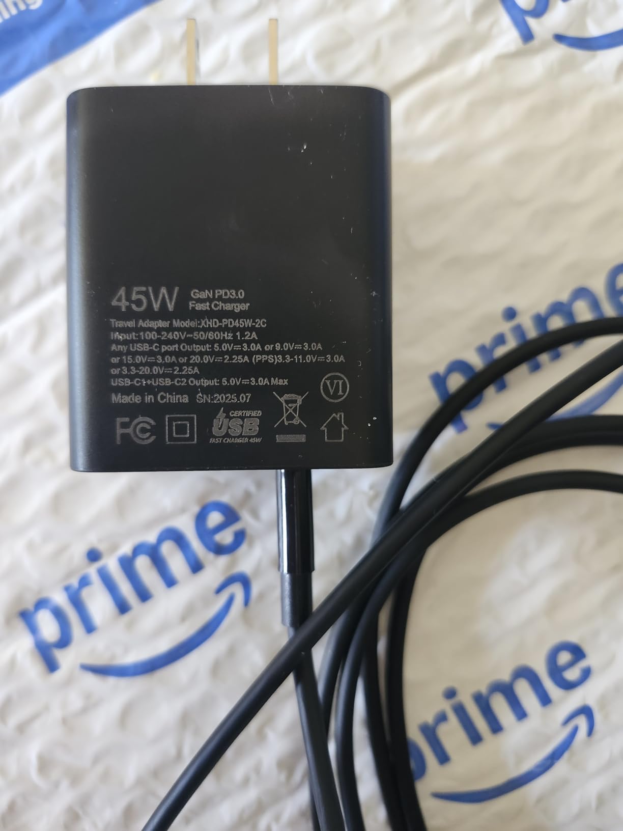 45W 2Pack Super Fast Charger USB C Dual Port Android Phone Charger Type C Fast Charging Block with 10FT Type-C Charger Cord for Samsung Galaxy S25/S25 Ultra/S25+/S24 Ultra/S24/S24+/S23/S22/iphone 17 Customer Review 45W 2Pack Super Fast Charger USB C Dual Port Android Phone Charger Type C Fast Charging Block with 10FT Type-C Charger Cord for Samsung Galaxy S25/S25 Ultra/S25+/S24 Ultra/S24/S24+/S23/S22/iphone 17 - Customer Photo 2