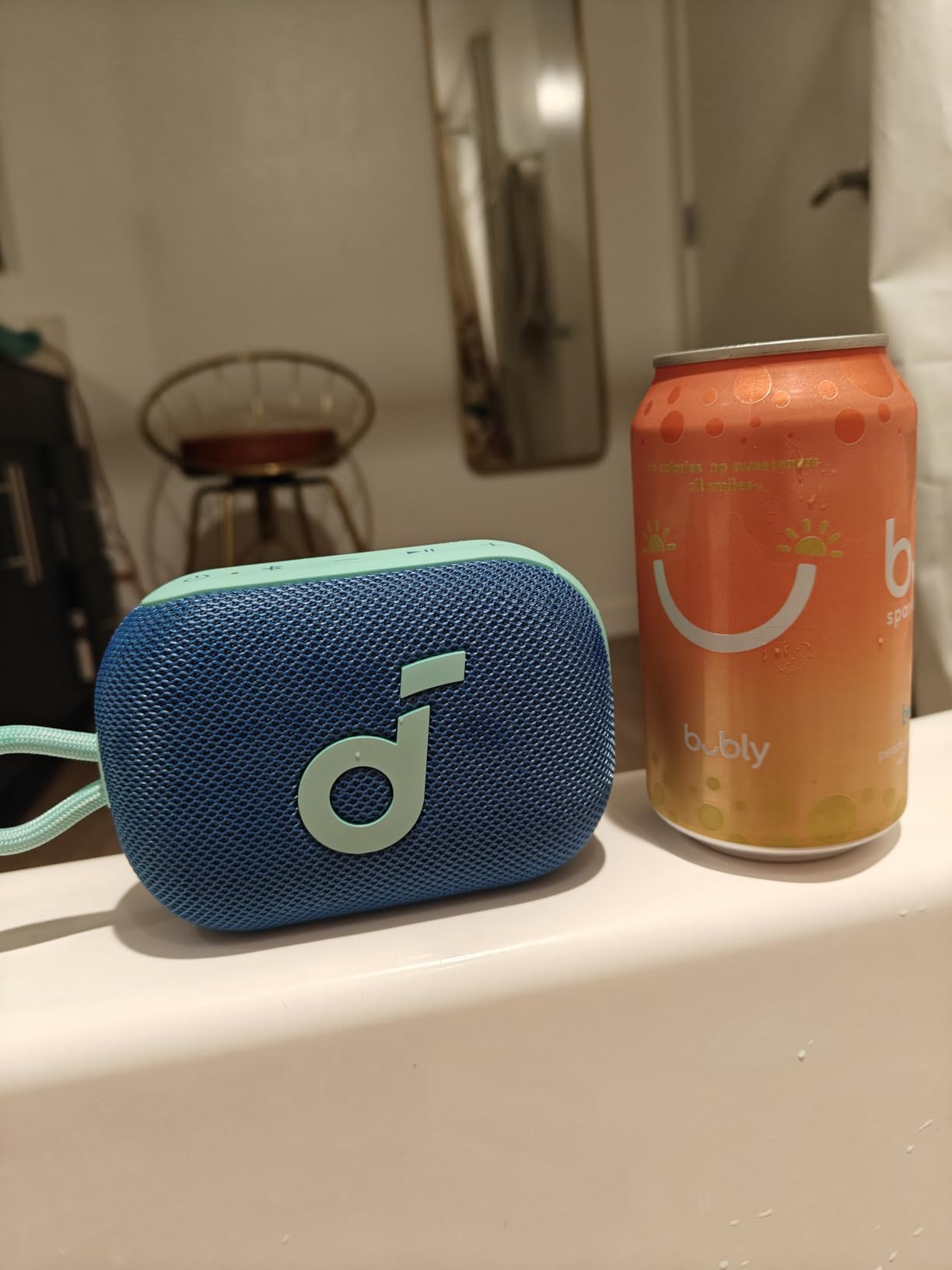 Soundcore Select 4 Go Bluetooth Shower Speaker by Anker, IP67 Waterproof/Dustproof, Ultra-Portable Speaker, Wireless, 20H Playtime, Floatable, Powerful Sound, Electronics for Outdoors/Home/Travel Customer Review Soundcore Select 4 Go Bluetooth Shower Speaker by Anker, IP67 Waterproof/Dustproof, Ultra-Portable Speaker, Wireless, 20H Playtime, Floatable, Powerful Sound, Electronics for Outdoors/Home/Travel - Customer Photo 3