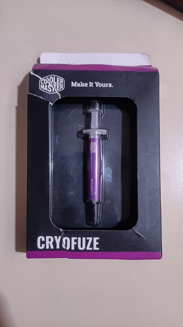 Cooler Master CryoFuze 5 Premium Performance Thermal Paste | 3 Grams | Thermal Compound (for GPU, CPU, Consoles, Laptops Graphics Cards, Heat Sinks) – White Customer Review Cooler Master CryoFuze 5 Premium Performance Thermal Paste | 3 Grams | Thermal Compound (for GPU, CPU, Consoles, Laptops Graphics Cards, Heat Sinks) – White - Customer Photo 1